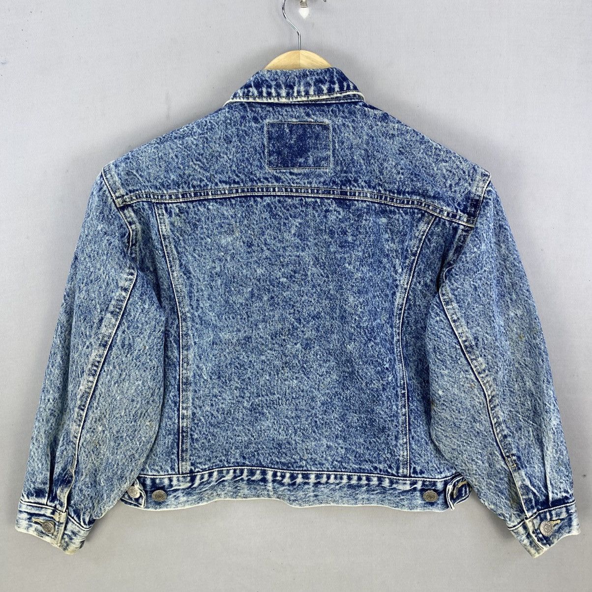 Big John VTG 90’s Big John Acid Wash Cropped Denim Jacket Size M / US 6-8 / IT 42-44 - 5 Thumbnail