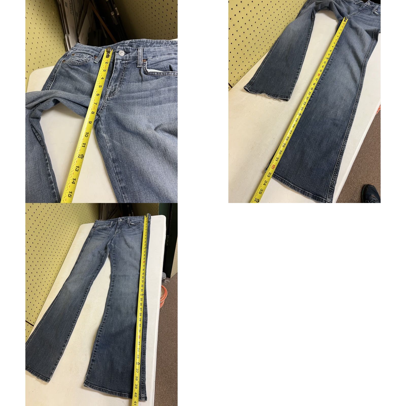 7 For All Mankind 7 For All Mankind Jeans Womens 28 Blue Denim 5-Pocket Straight Regular Size 28" / US 6 / IT 42 - 9 Thumbnail
