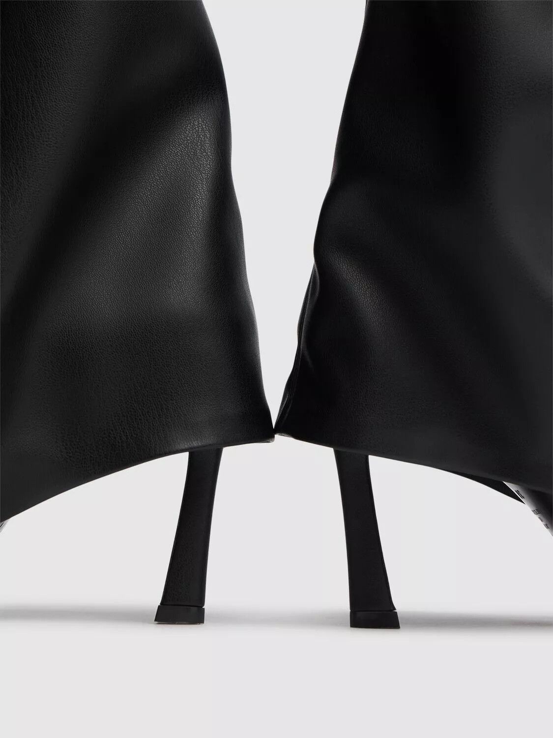 ATTICO Robin Black Leather Thigh High 95mm Boots New