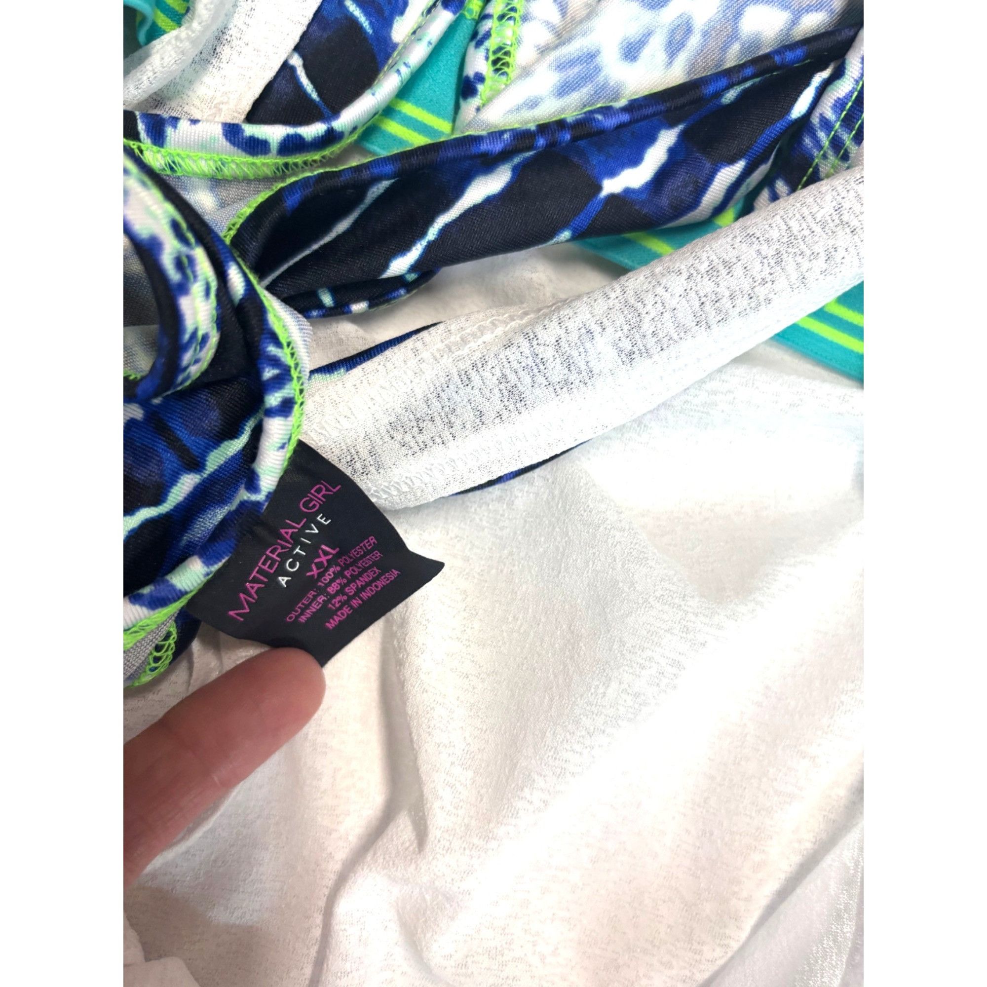 Other Material Girl Active Juniors' Layered-look Tank Top/ Bra Com Size XXL / US 16-18 / IT 52-54 - 12 Thumbnail