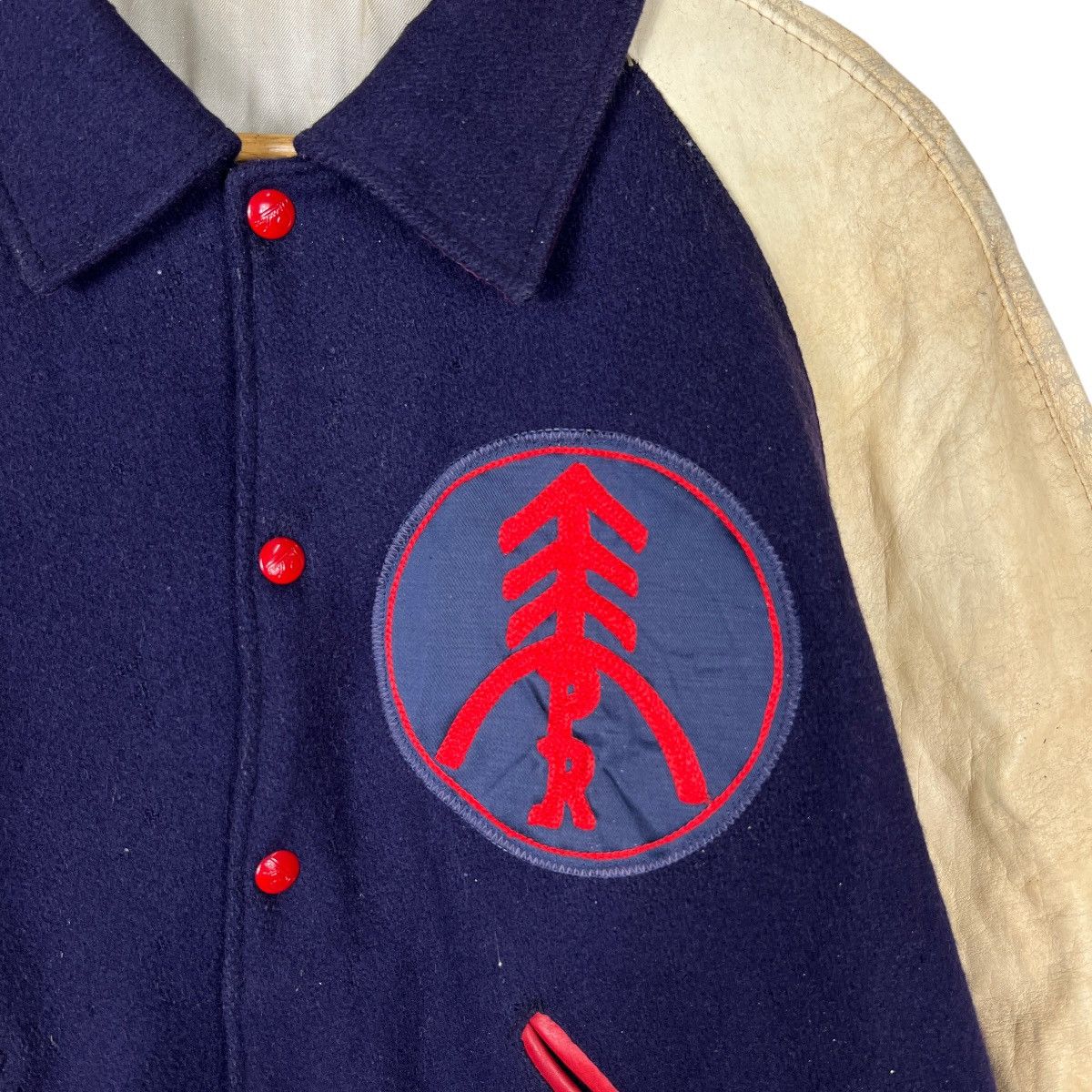 Vintage 🔥 50s VINTAGE SPEEDLINE STADIUM VARSITY BOMBER JACKET Size US L / EU 52-54 / 3 - 12 Thumbnail