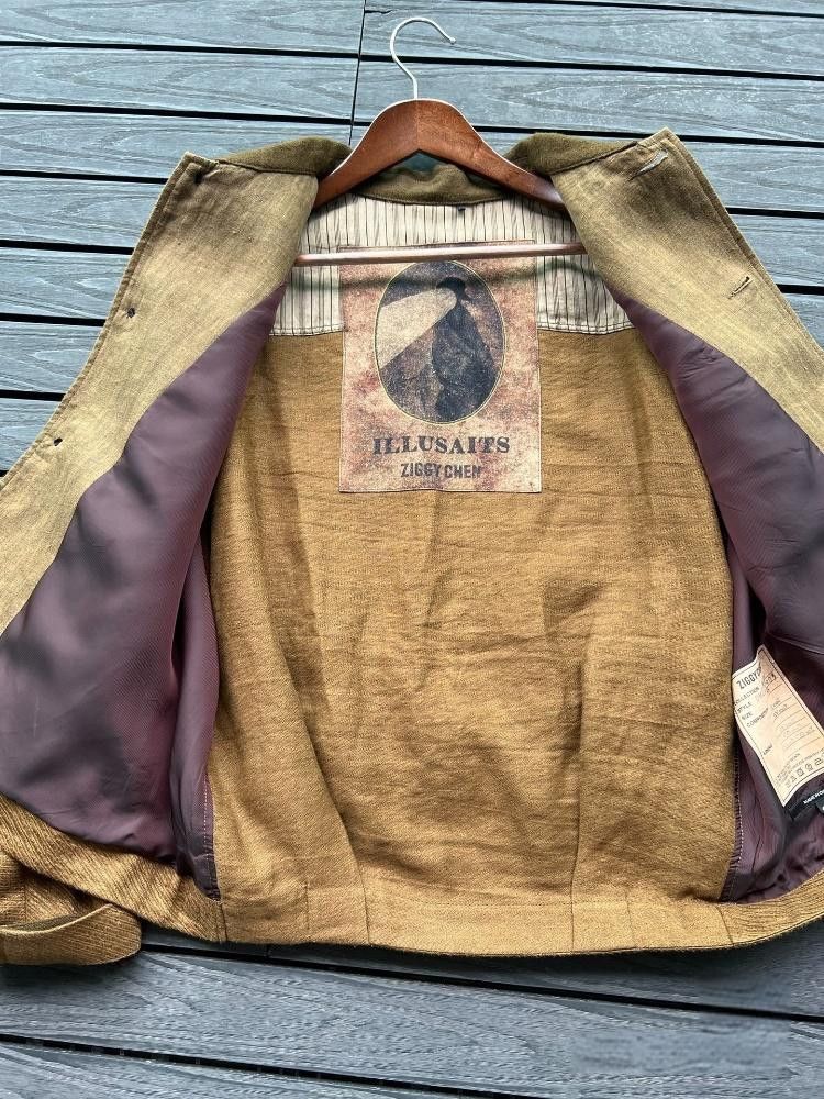 Ziggy Chen Ziggy chen 22aw patchwork cropped jacket Size US S / EU 44-46 / 1 - 2 Thumbnail