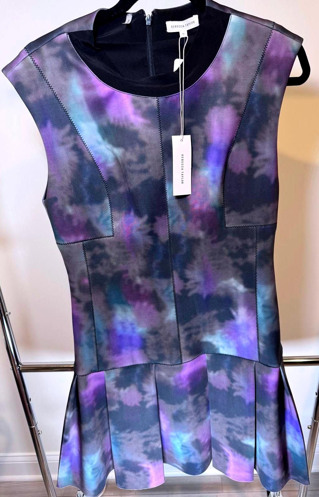 Designer Stunning Rebecca Taylor Tie-Dye Dress Size 12 Size XL / US 12-14 / IT 48-50 - 1 Thumbnail