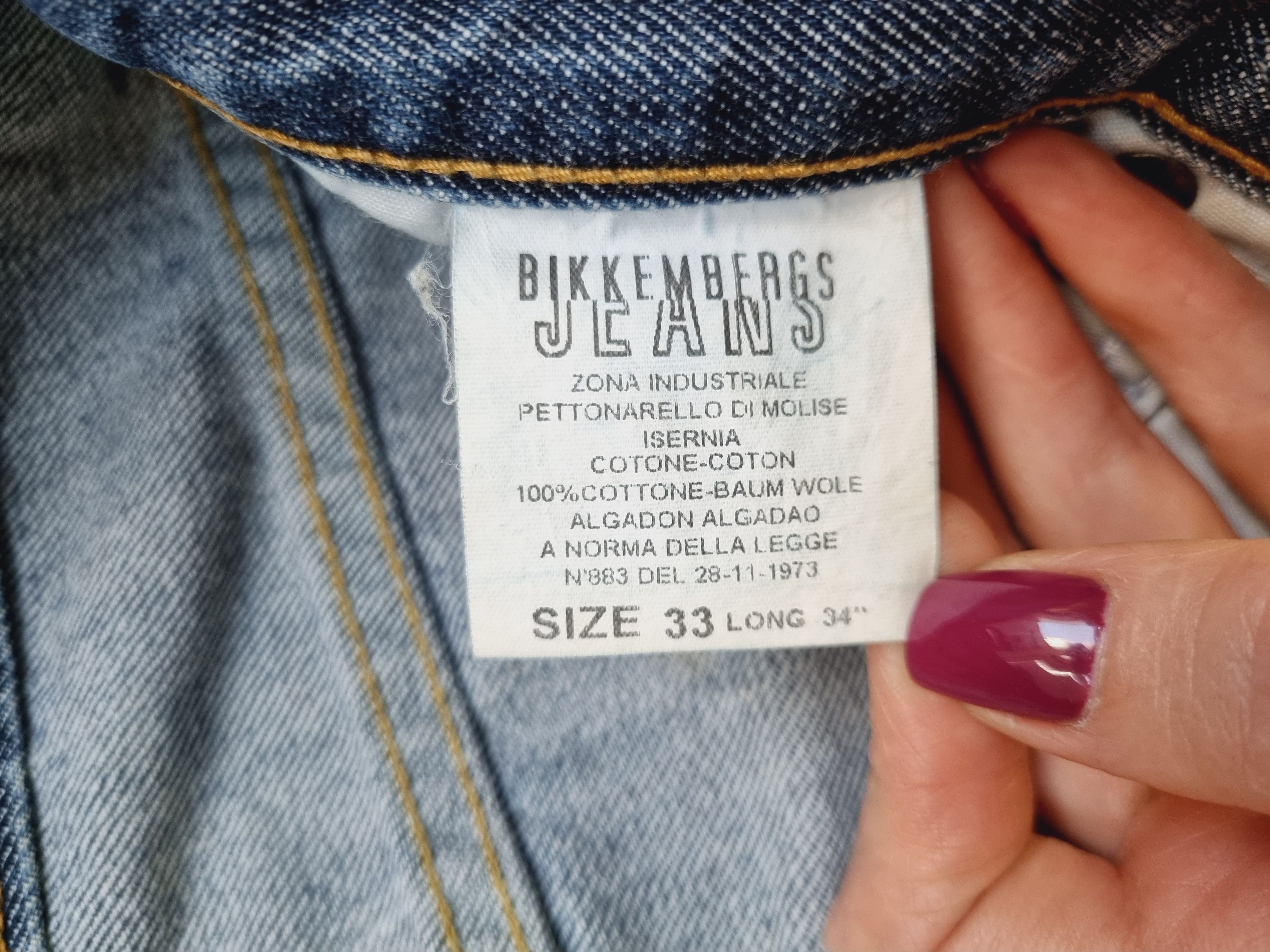 Dirk Bikkembergs × Vintage Bikkembergs Jeans Leather Patch Big Logo Denim Pant Size US 32 / EU 48 - 13 Thumbnail