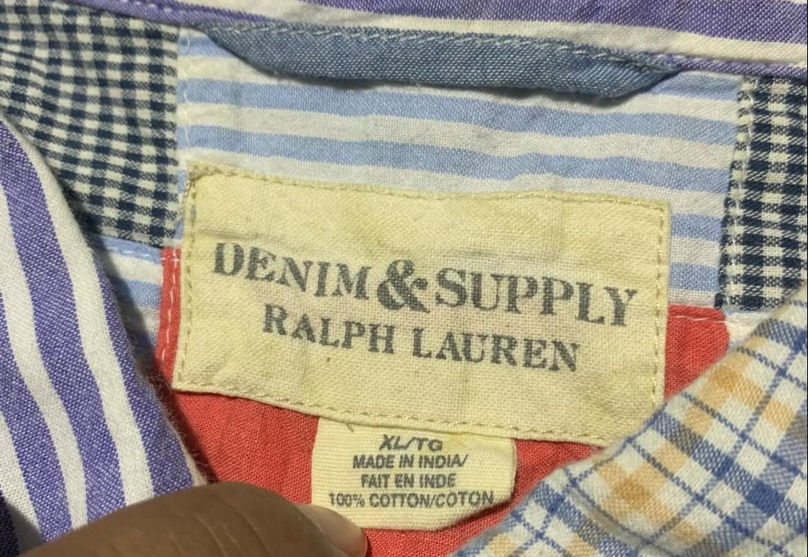 2000s Denim & Supply Ralph Lauren Patchwork Shirt y2k