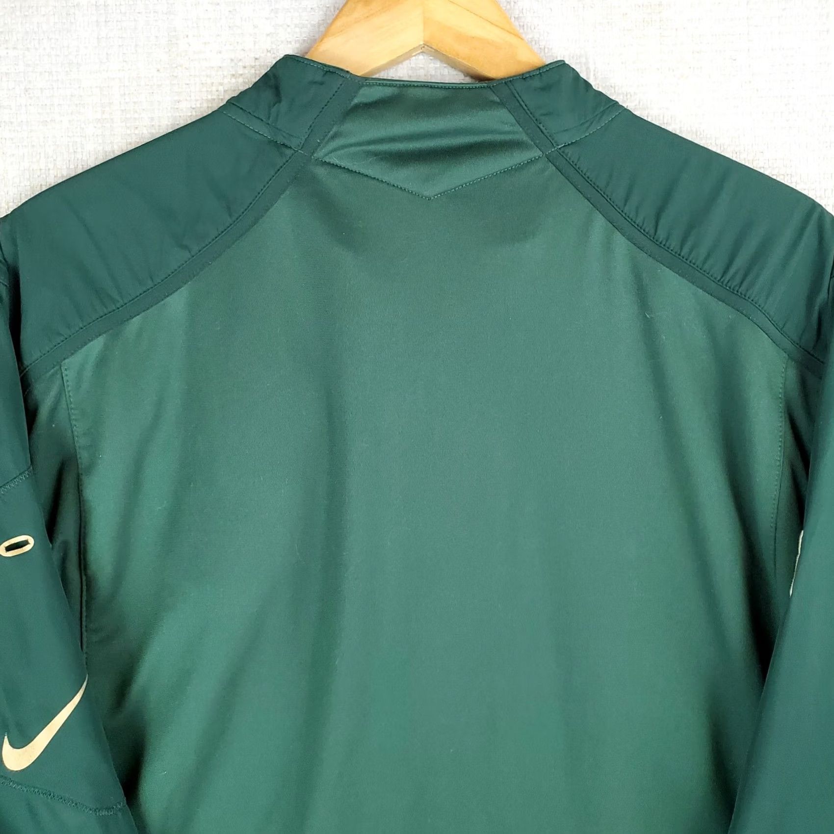 Nike NIKE On-Field x Packers Mens Windbreaker Jacket 1/2 Zip XL Green Dri-Fit Performance Windshirt Golf Size US XL / EU 56 / 4 - 6 Thumbnail