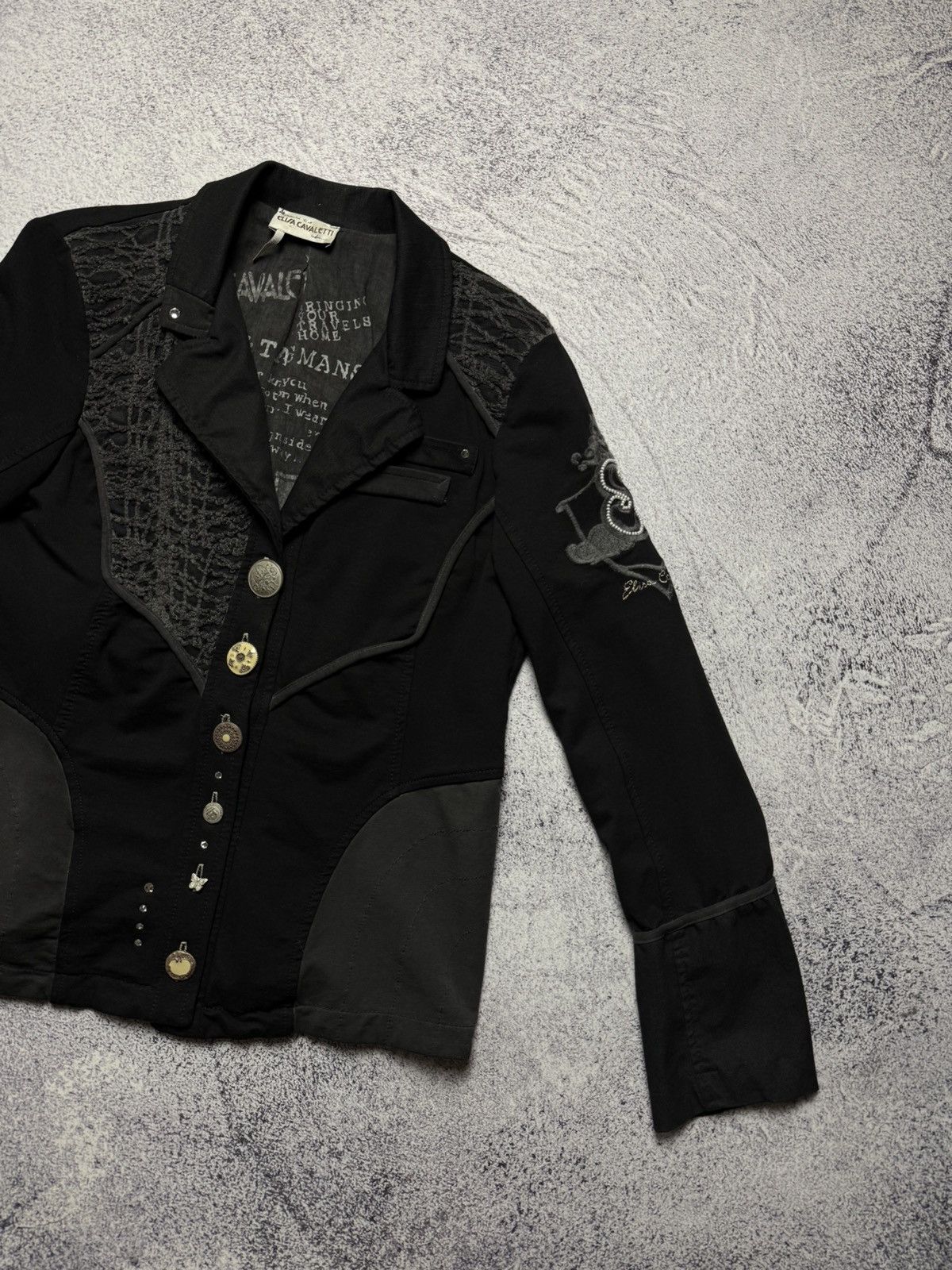 Elisa Cavaletti Vintage Elisa Cavaletti Jacket Avant Garde Blazer Italia Y2k Size XL / US 12-14 / IT 48-50 - 5 Thumbnail