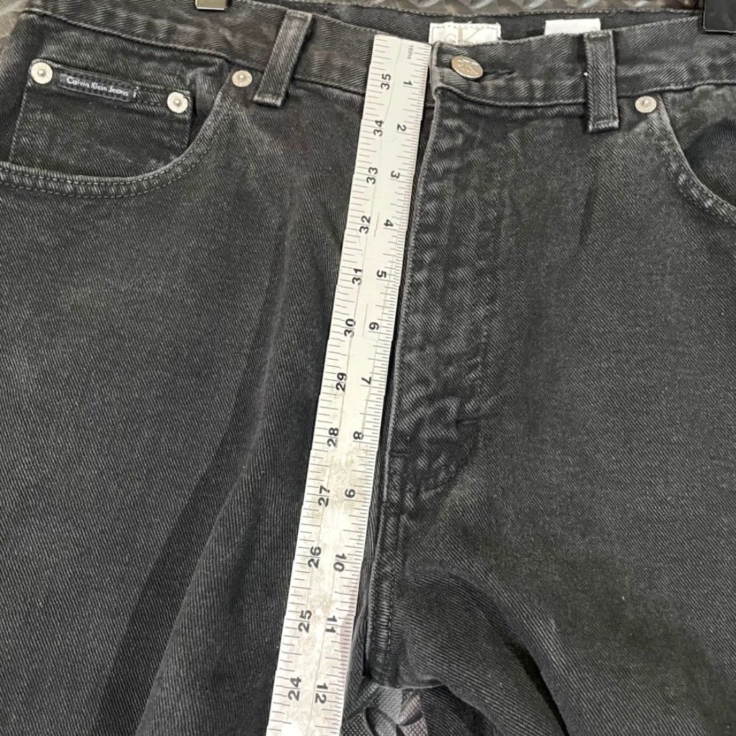 Vintage VINTAGE Calvin Klein Jeans Denim Jeans Black Faded Relax Loose Men Size 34X30 Straight 34 31in Inseam Mens Size US 34 / EU 50 - 7 Thumbnail