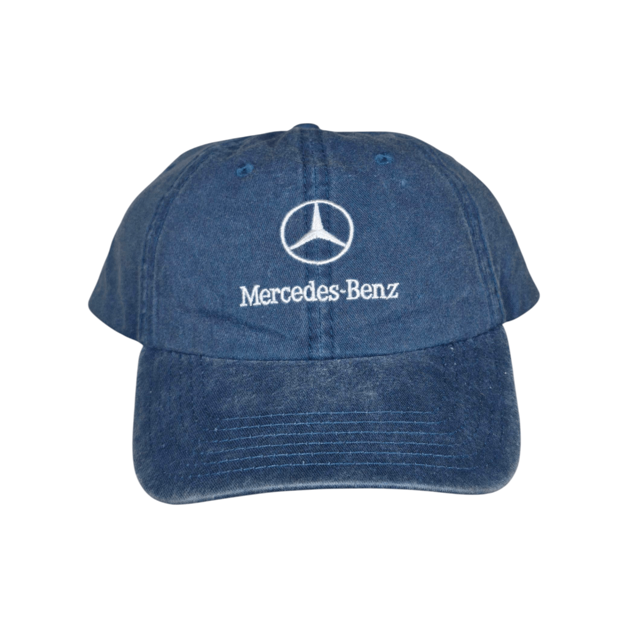 Mercedes-Benz Vintage Mercedes-Benz Denim Logo Motorsport Dad Hat Size ONE SIZE - 1 Thumbnail