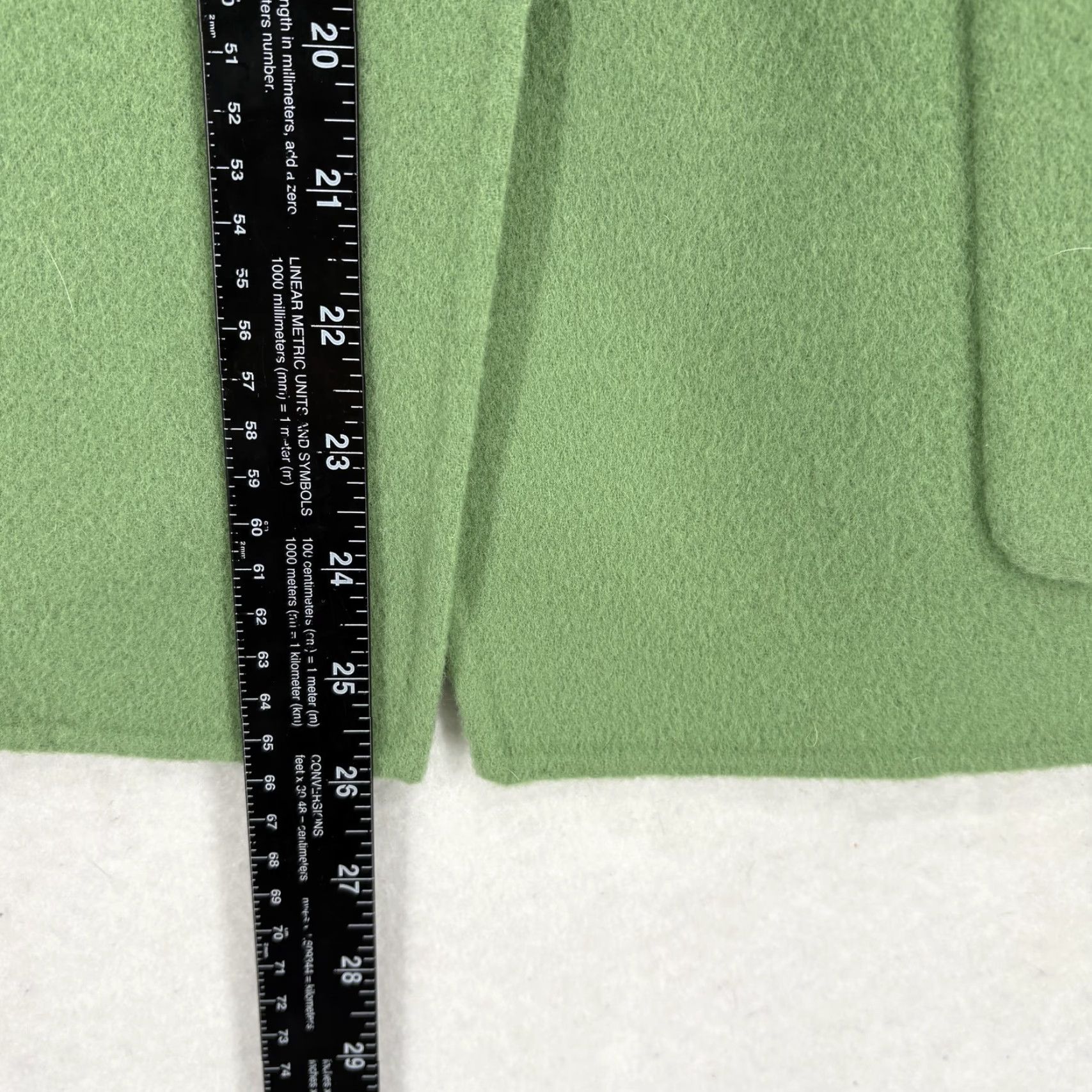 Talbots VINTAGE Talbots Jacket Womens 12W Green Wool Button Front Pocket Plus Short Coat NWOT Size 34" / US 12 / IT 48 - 6 Thumbnail