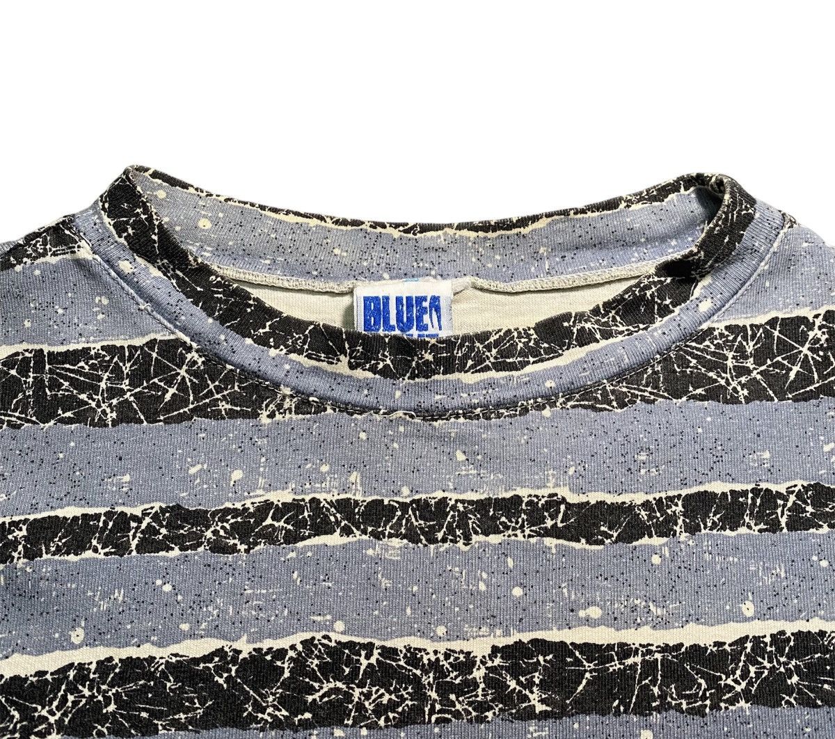 Japanese Brand × Vintage VINTAGE BLUE WAVE NAVAJO STRIPE STYLE T SHIRT MADE IN USA Size US L / EU 52-54 / 3 - 3 Thumbnail