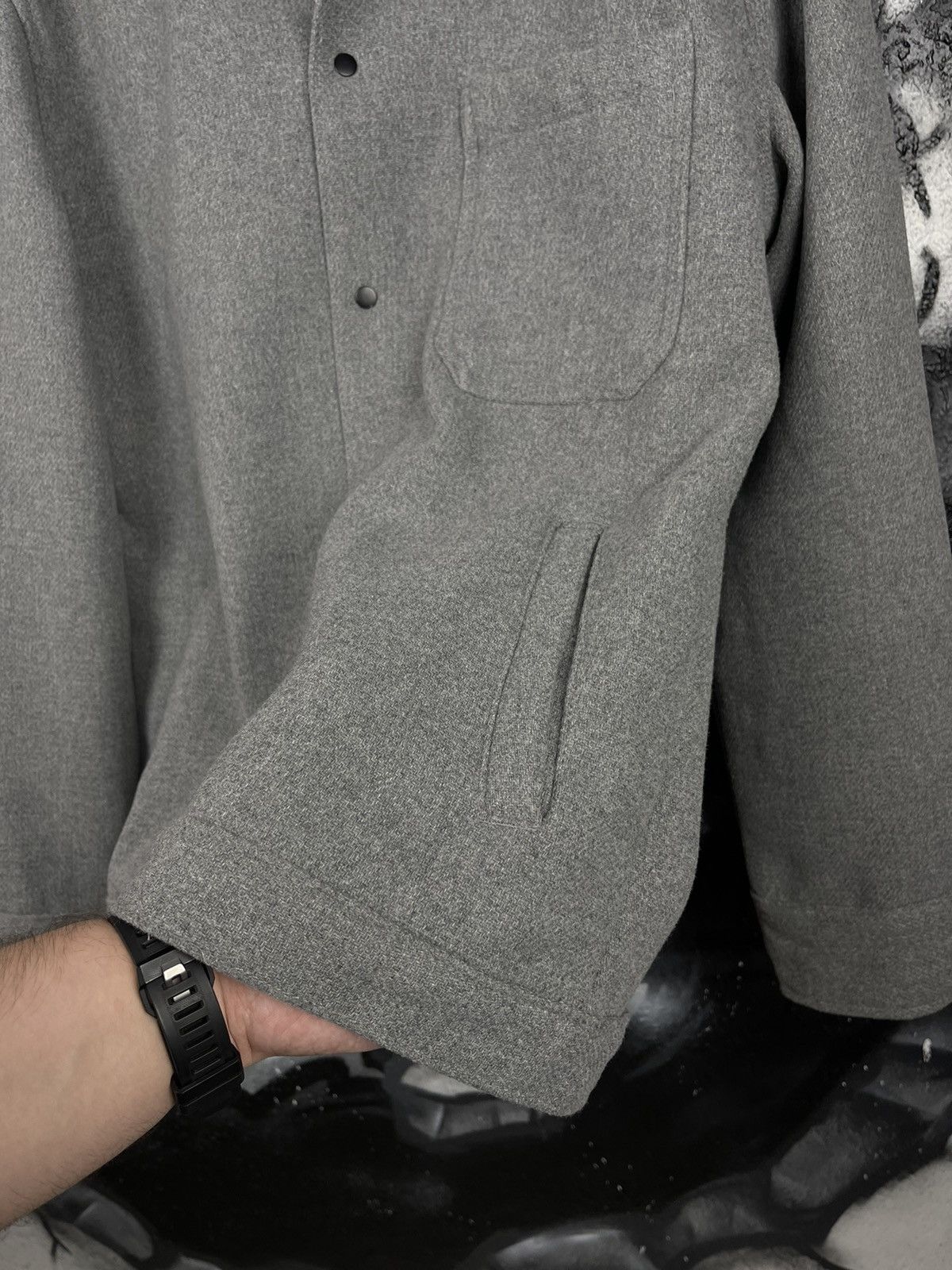 Folk FOLK Grey Wool Overshirt Coat Jacket Men’s Size 4 Size US L / EU 52-54 / 3 - 10 Thumbnail
