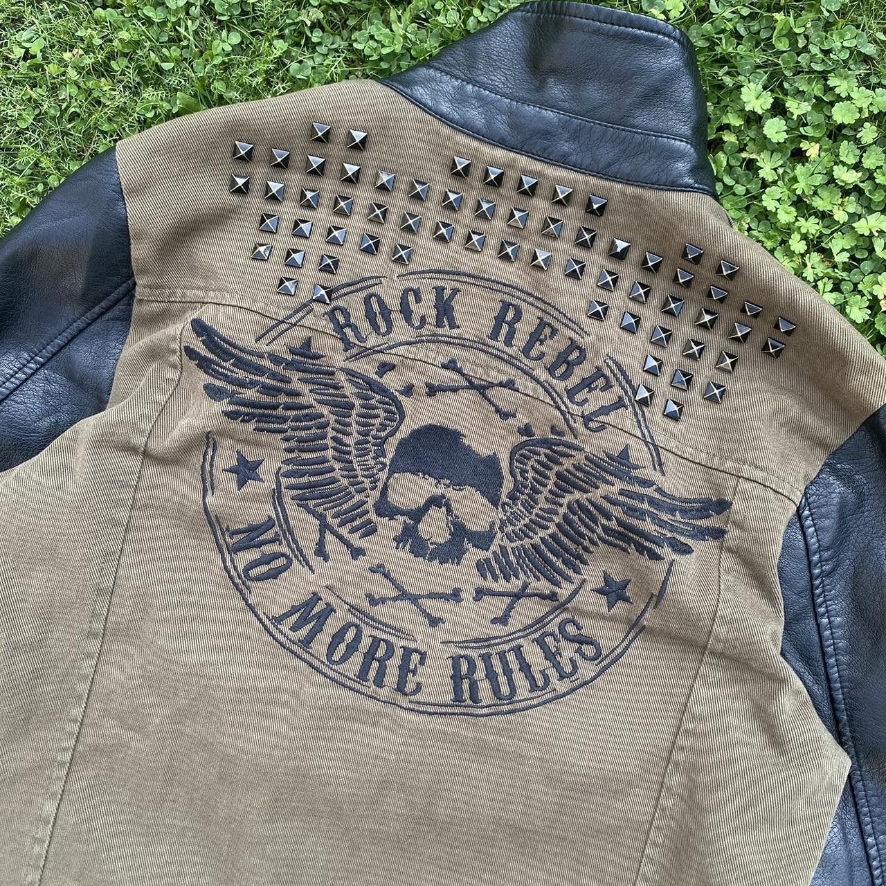 Japanese Brand Rock Rebel Biker Leather Jacket Brown XL Size US XL / EU 56 / 4 - 3 Thumbnail