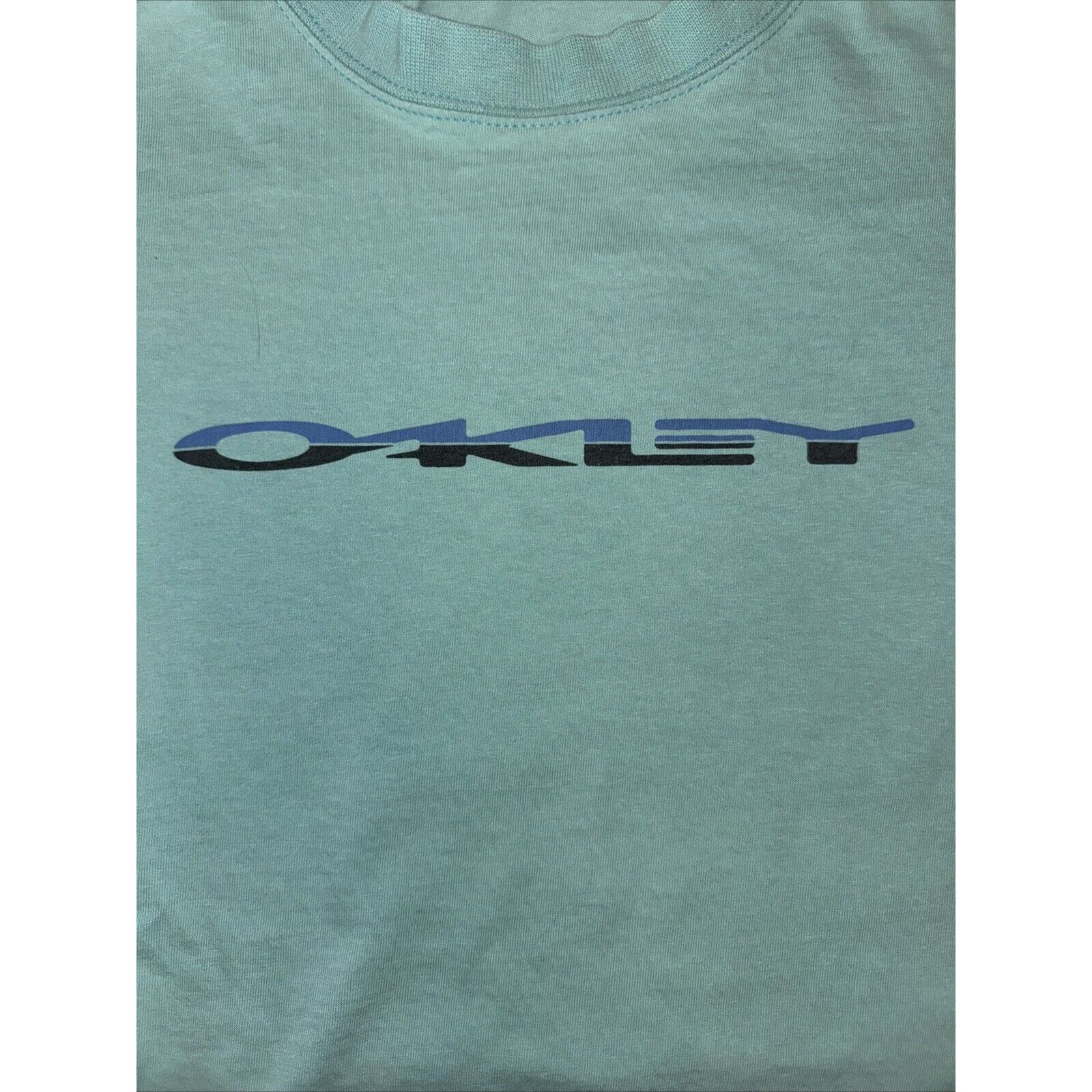 Japanese Brand × Oakley Vintage Oakley Long Sleeve T-Shirt Blue XL 22x27 Y2K Size US XL / EU 56 / 4 - 4 Thumbnail