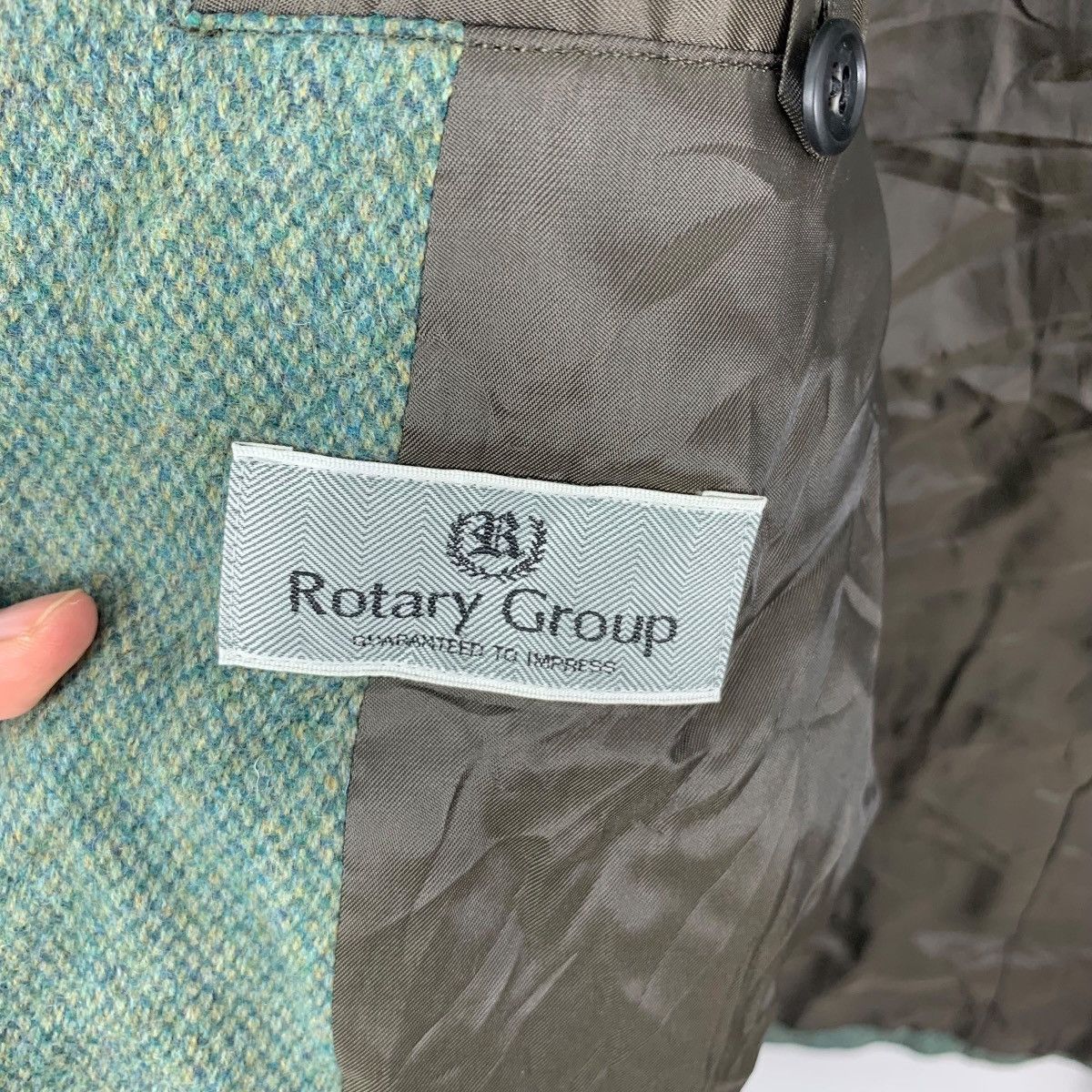 Vintage Vintage ROTARY GROUP Patchwork Boro Herringbone Jacket Heavy Size M / US 6-8 / IT 42-44 - 10 Thumbnail