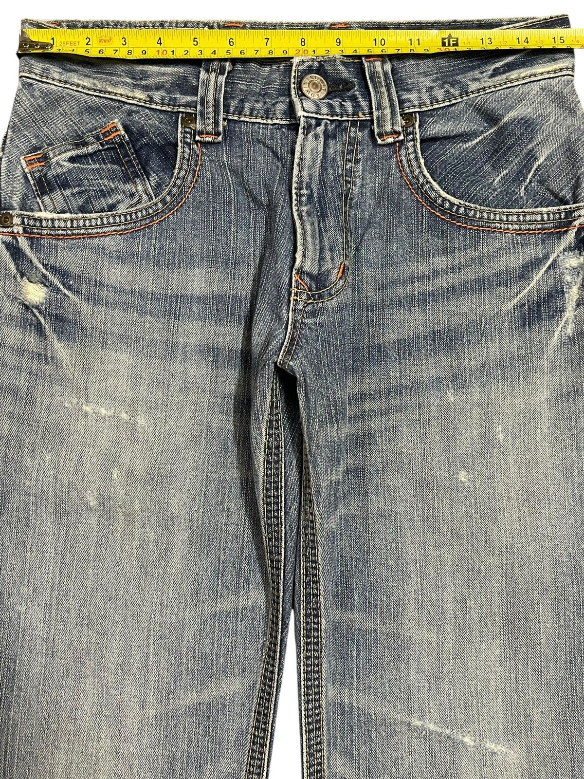 Edwin Edwin Exclusive Vintage XV Blue Faded Wash Style Loose Jeans Size US 30 / EU 46 - 11 Thumbnail