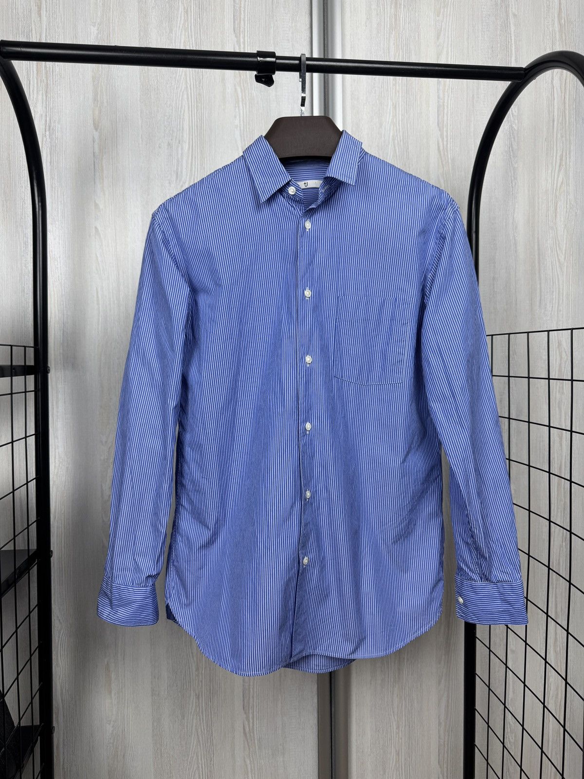 Jil Sander × Uniqlo Uniqlo x Jil Sander blue striped long sleeve shirt Size US XS / EU 42 / 0 - 1 Thumbnail