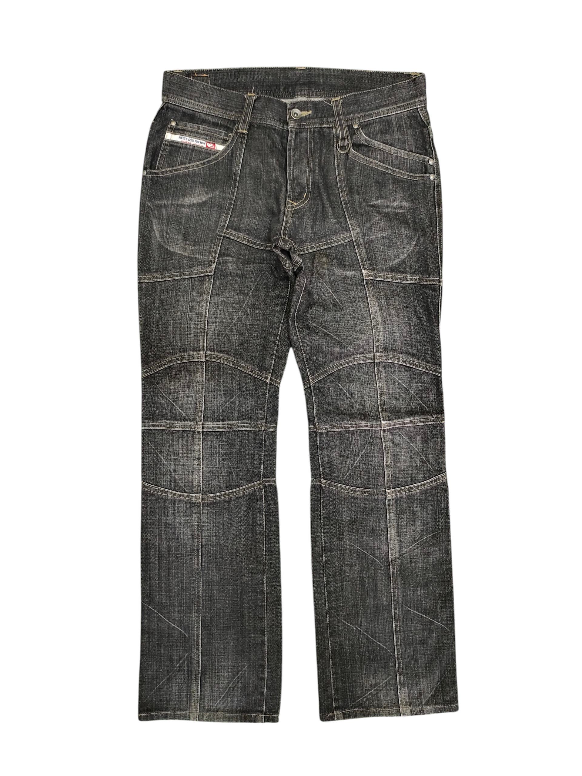 Tornado Mart Nicole Club For Men Jeans- Hagi Patchwork Denim Size US 32 / EU 48 - 1 Thumbnail
