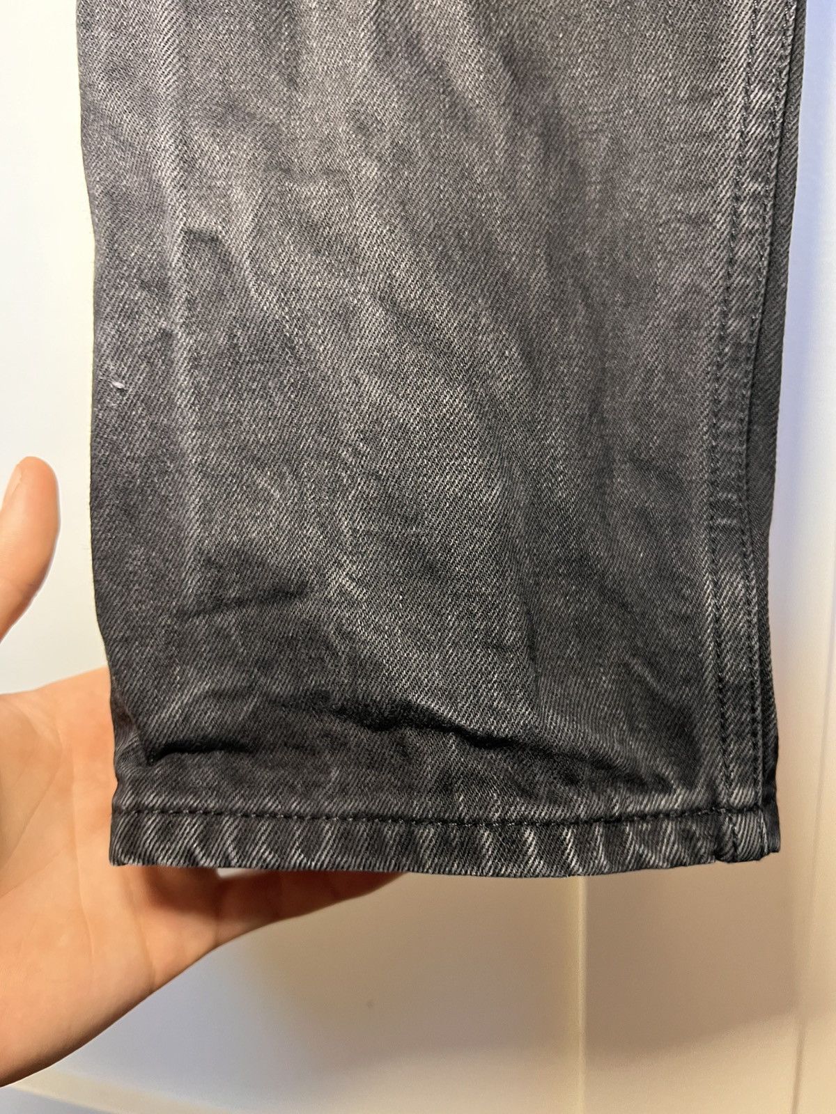 Naked & Famous Vintage Naked & Famous black raw selvedge denim slim jeans Size US 33 - 13 Thumbnail