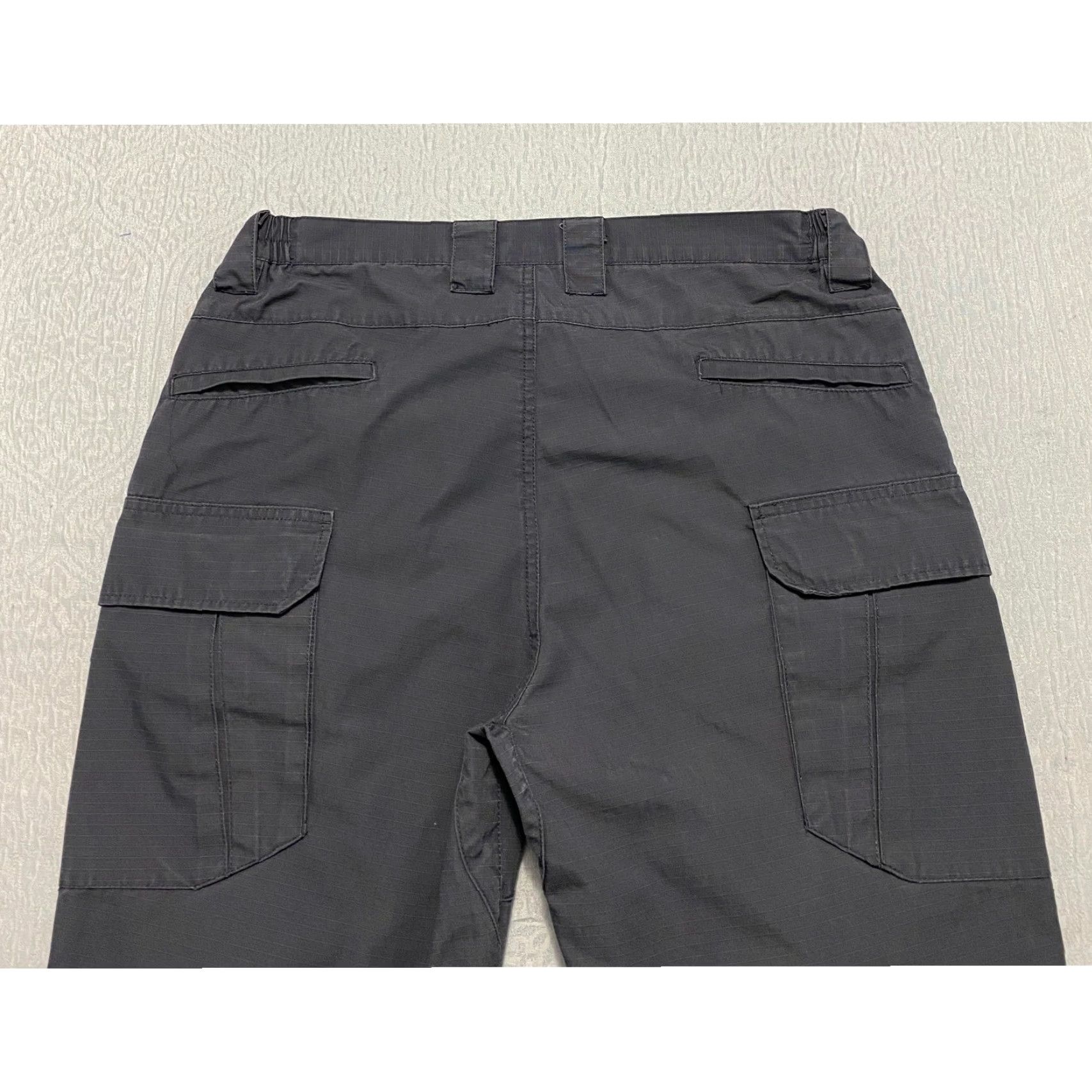 Vintage Tactical Pants Mens Pants 34 Gray Cargo Work Utility Elastic Waist Pocket Pockets Regular Straight Canvas Blend Cotton Polyester Thermals? Size US 34 / EU 50 - 3 Thumbnail