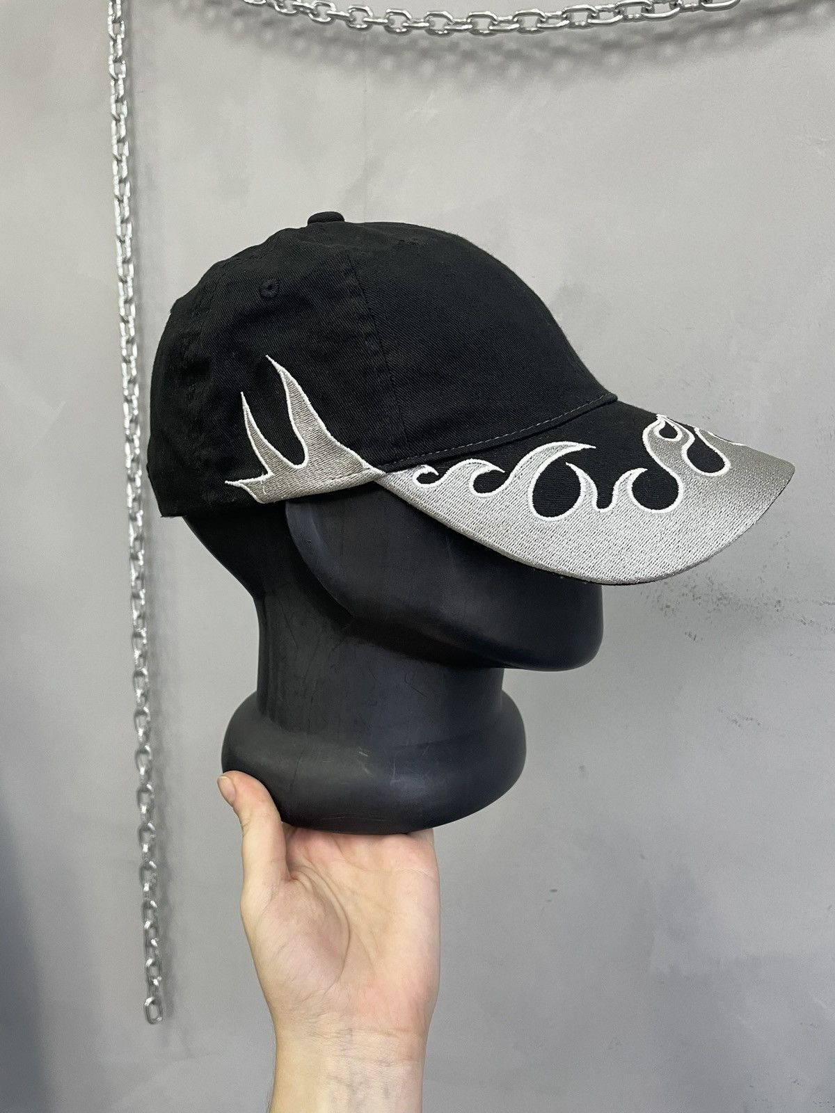 Harley Davidson Harley davidson style flames cap hat y2k diesel Size ONE SIZE - 5 Thumbnail