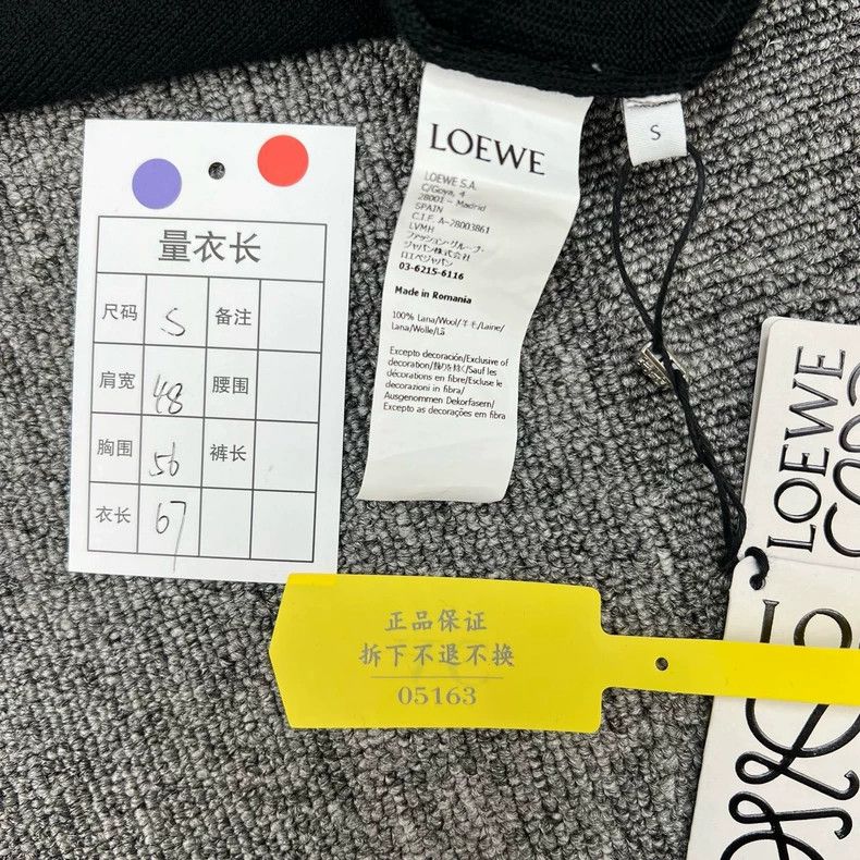 Loewe LOEWE Blue Embroidered Logo Wool Cardigan Size S / US 4 / IT 40 - 8 Thumbnail