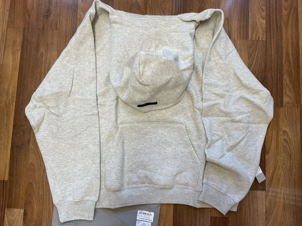 image of Fear Of God Light Heather Grey Oatmeal Hoodie , Men's (Size 2XL)