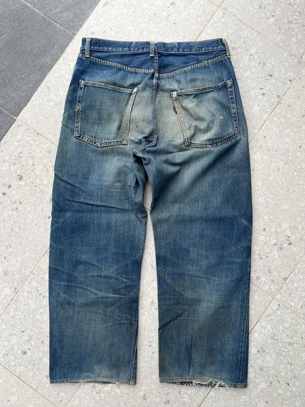 Indigo Sugar Cane Toyo Enterprise Baggy cut denim Size US 33 - 11 Thumbnail