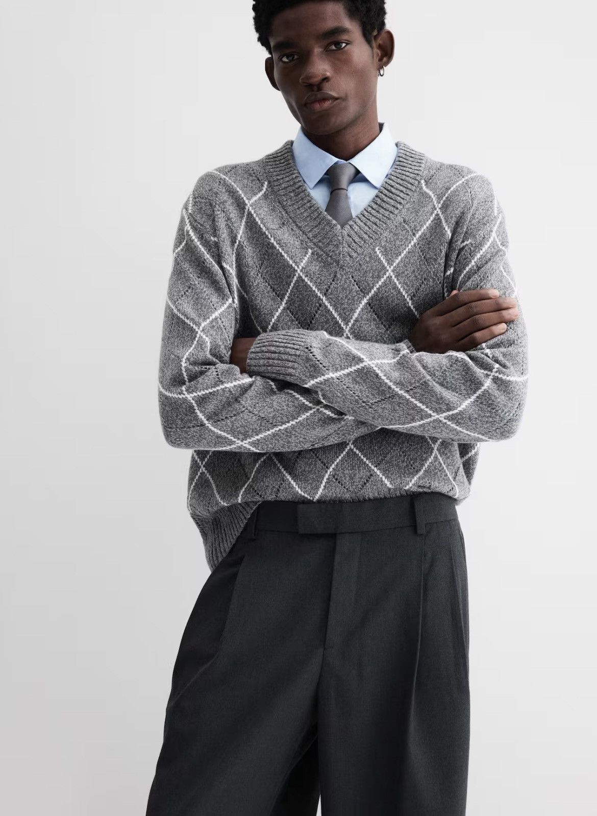 H&M H&M Men’s GRAY Wool Blend sweater Size US S / EU 44-46 / 1 - 1 Thumbnail