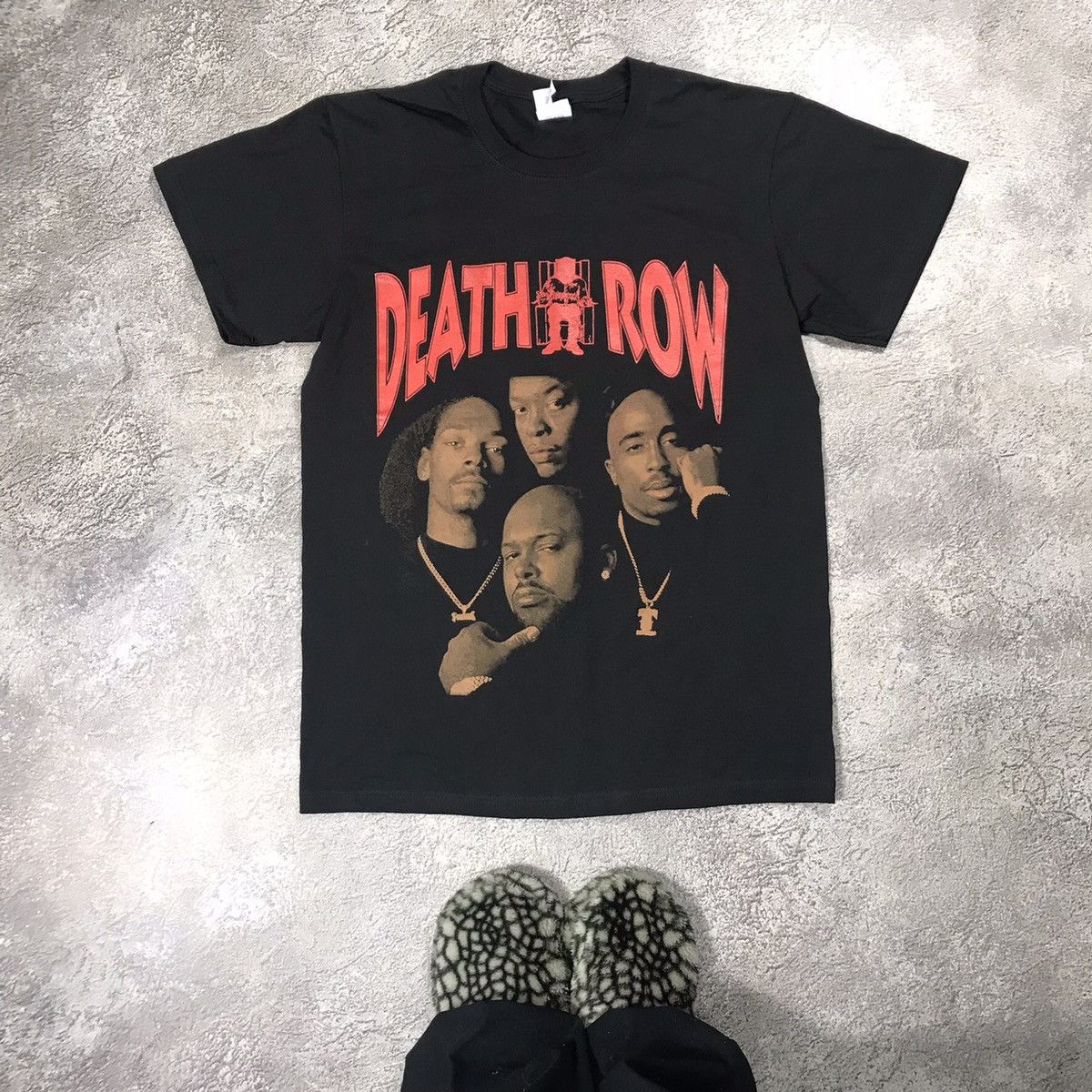 Vintage Vintage 90s Death Row Records Graphic Tee Rap Streetwear M Size US M / EU 48-50 / 2 - 1 Thumbnail