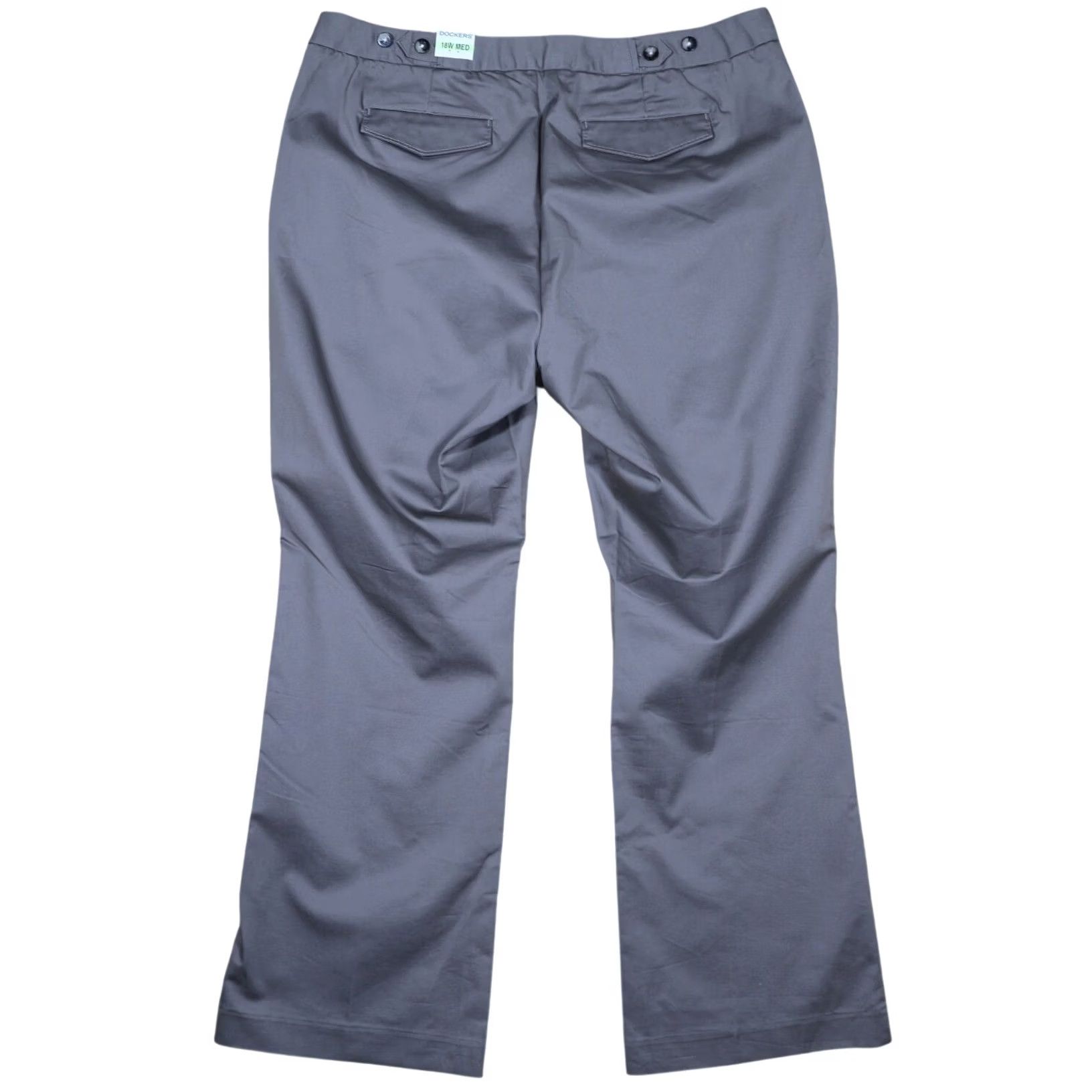 Dockers DOCKERS Womens 18W Medium Grey Bootcut Dress Pants Mid Rise Stretch NWT Size 40" / US 18 - 2 Thumbnail