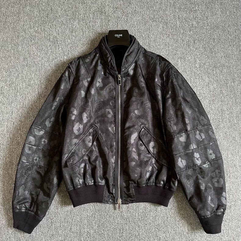 Dior Dior Black full-printed coated logo pilot jacket coat Size US M / EU 48-50 / 2 - 1 Thumbnail
