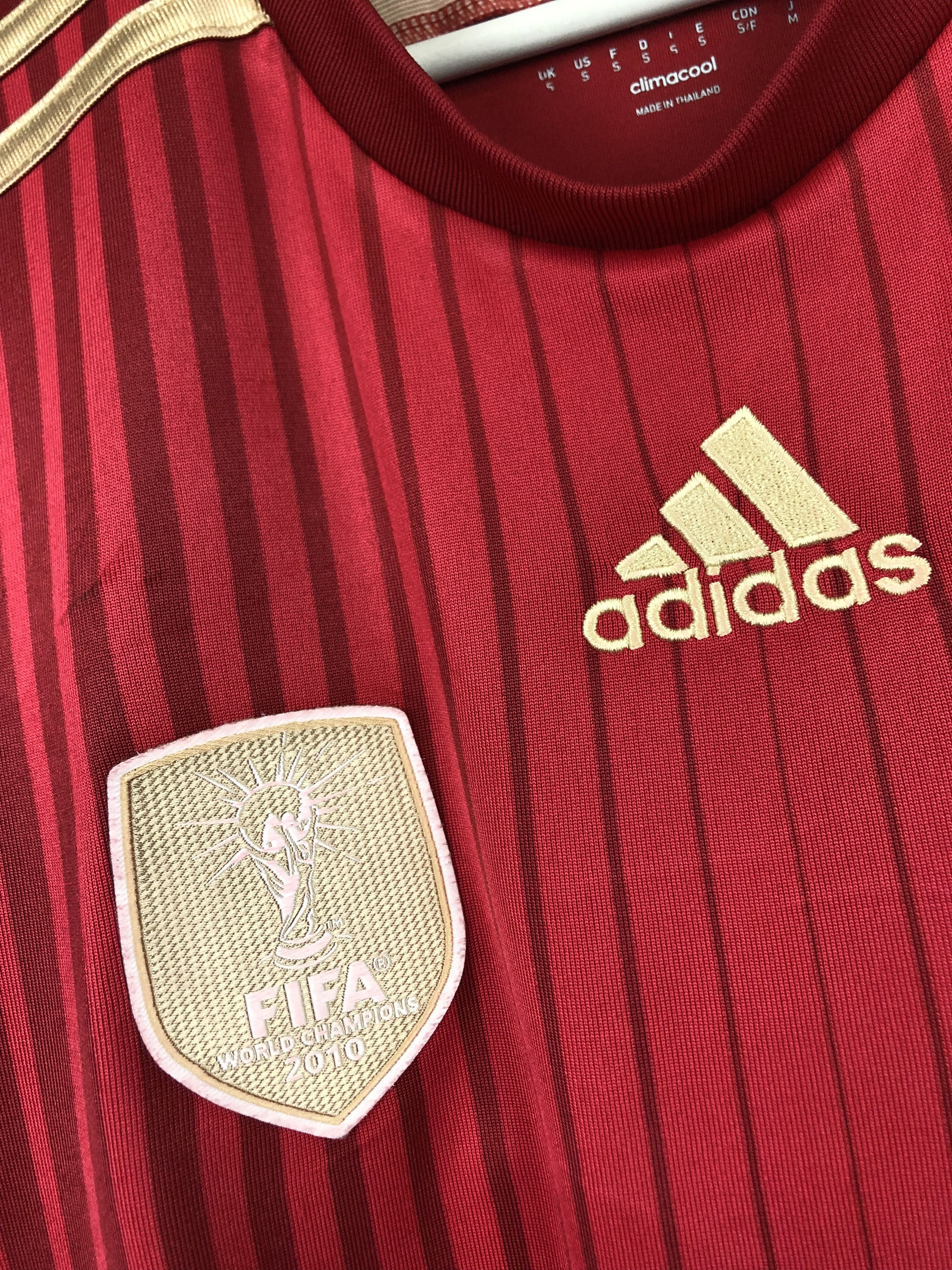 Adidas Spain Home football shirt 2014 Soccer Adidas Jersey Rare Size US S / EU 44-46 / 1 - 11 Thumbnail