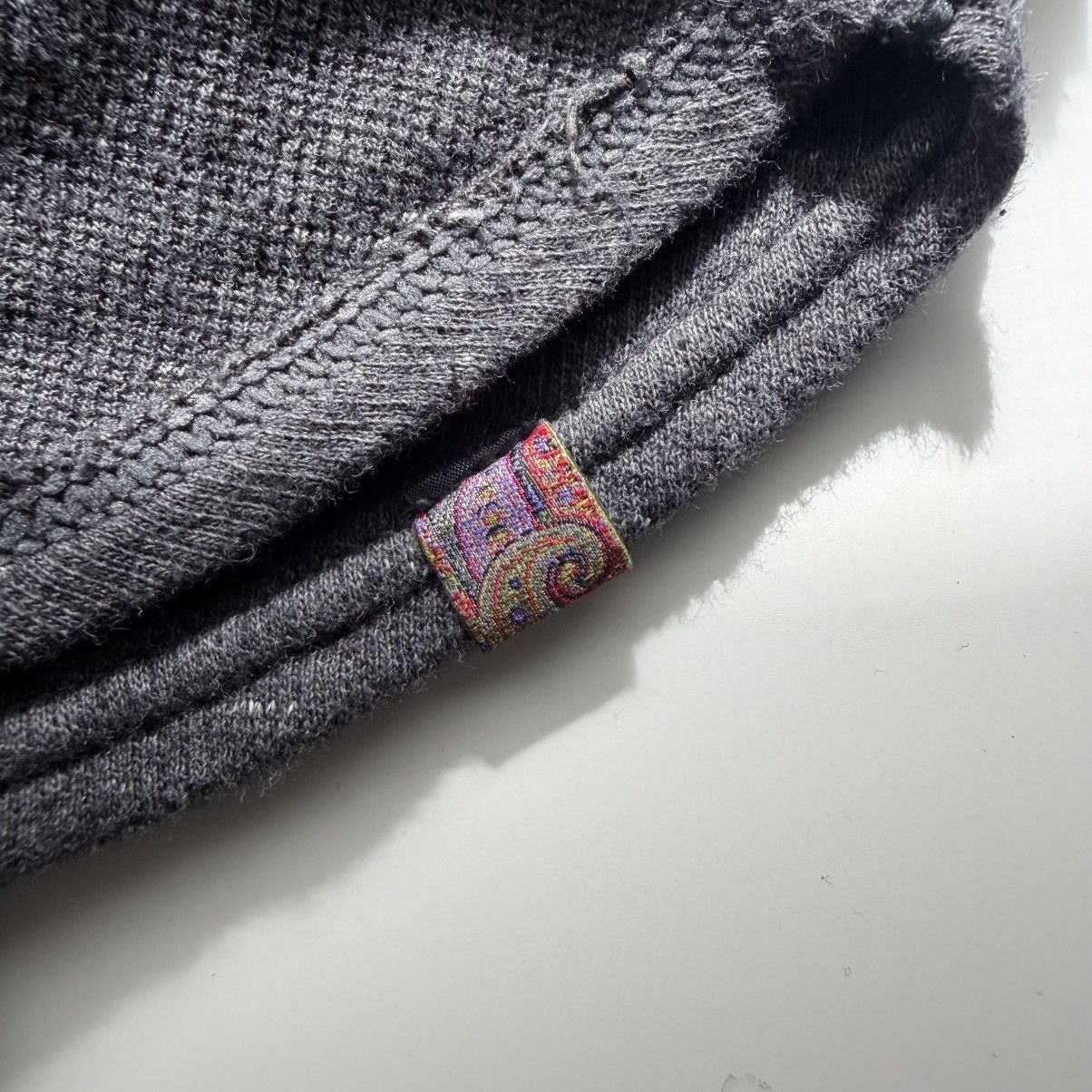 Robert Graham Robert Graham Waffle Knit Shirt Men’s 3XL Gray Charcoal L/S Size US XXL / EU 58 / 5 - 4 Thumbnail