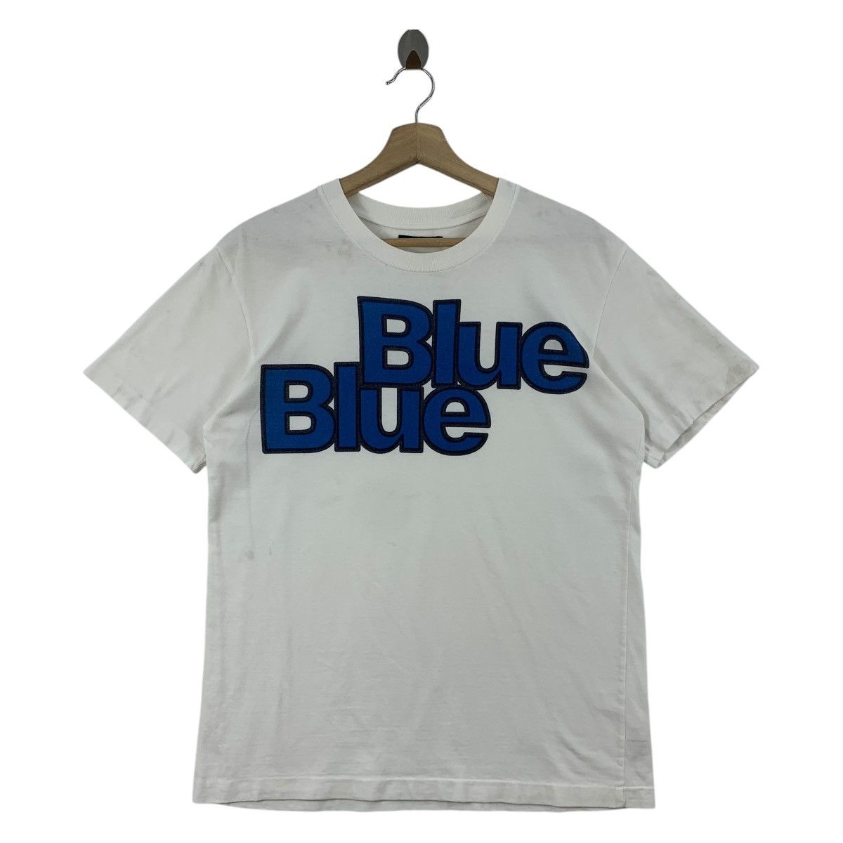 Blue Blue Japan × Japanese Brand × Vintage Vintage 90s BLUE BLUE Japan spellout tee Size US M / EU 48-50 / 2 - 1 Thumbnail