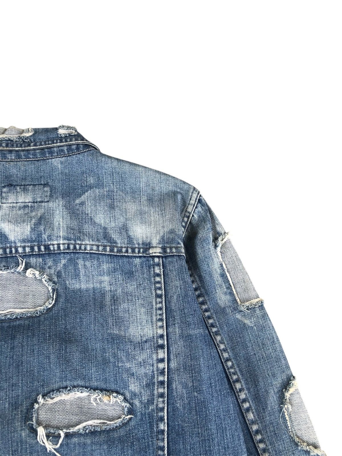 Dolce & Gabbana Dolce & Gabbana Boro Patchwork Distressed Denim Jacket Size US S / EU 44-46 / 1 - 13 Thumbnail
