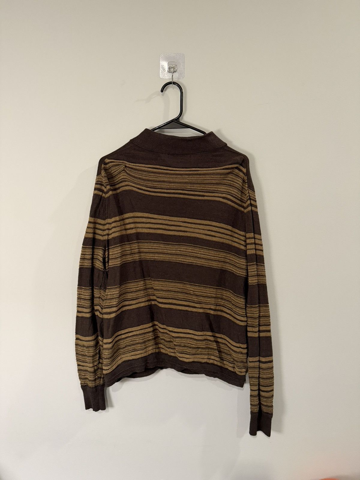 Banana Republic Banana Republic Striped Knit Polo Sweater Size US M / EU 48-50 / 2 - 2 Thumbnail
