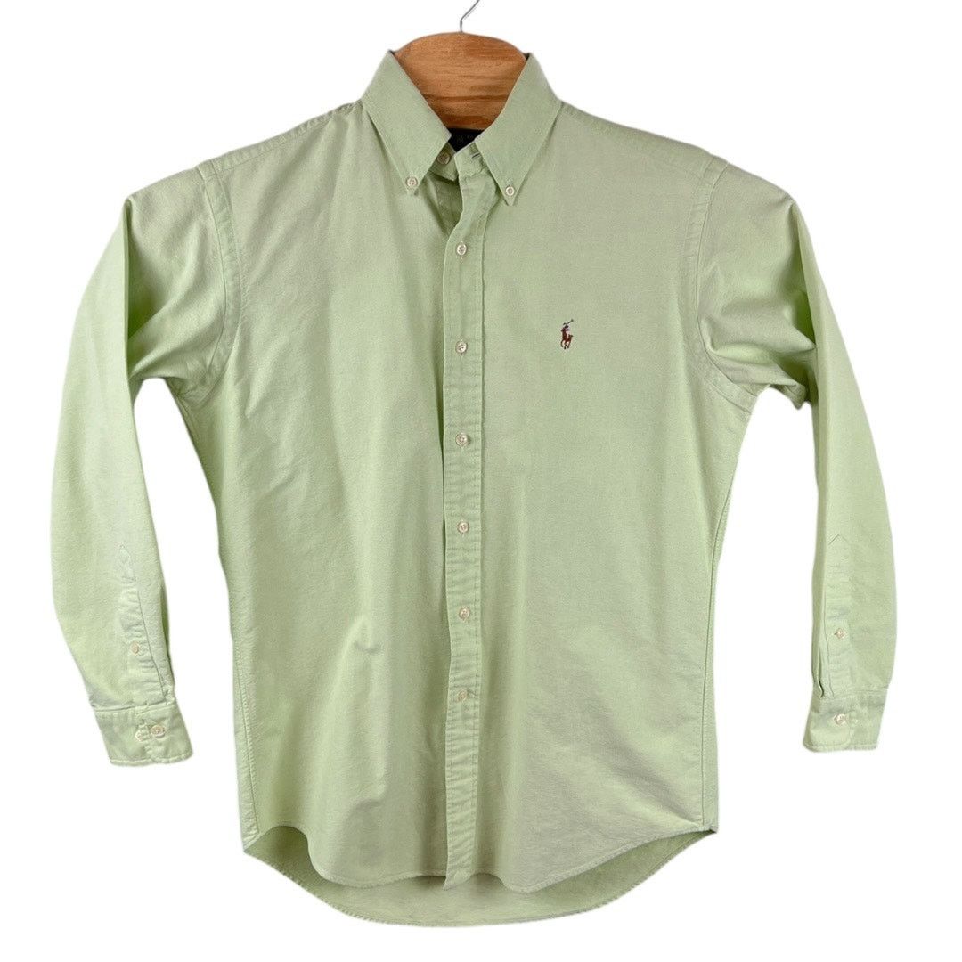 Polo Ralph Lauren Ralph Lauren Classic Fit Button-Down Green Neck Size 14.5 Size US L / EU 52-54 / 3 - 2 Thumbnail
