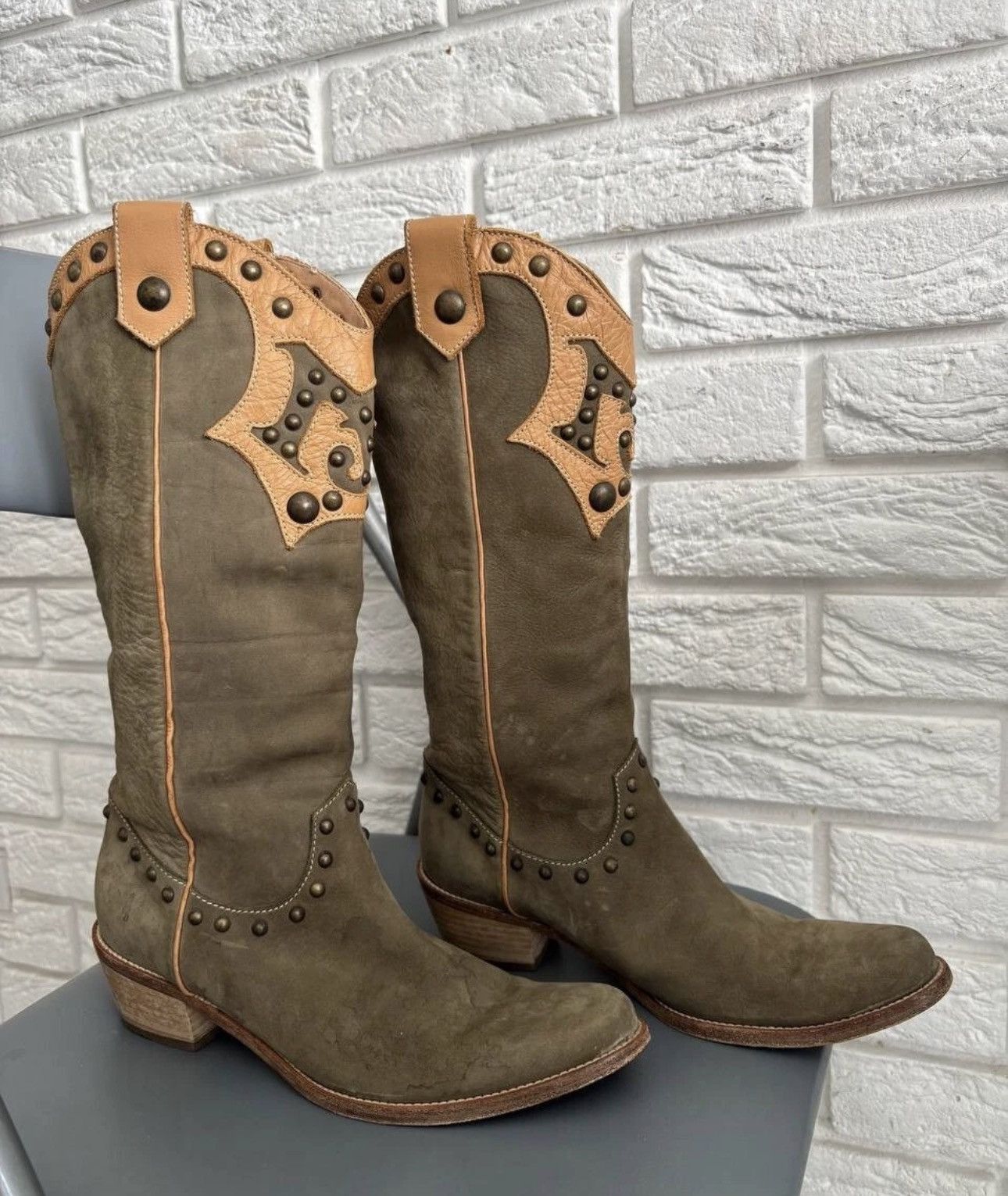Moschino Moschino Jeans women leather cossack boots big logo Size US 8 / IT 38 - 5 Thumbnail