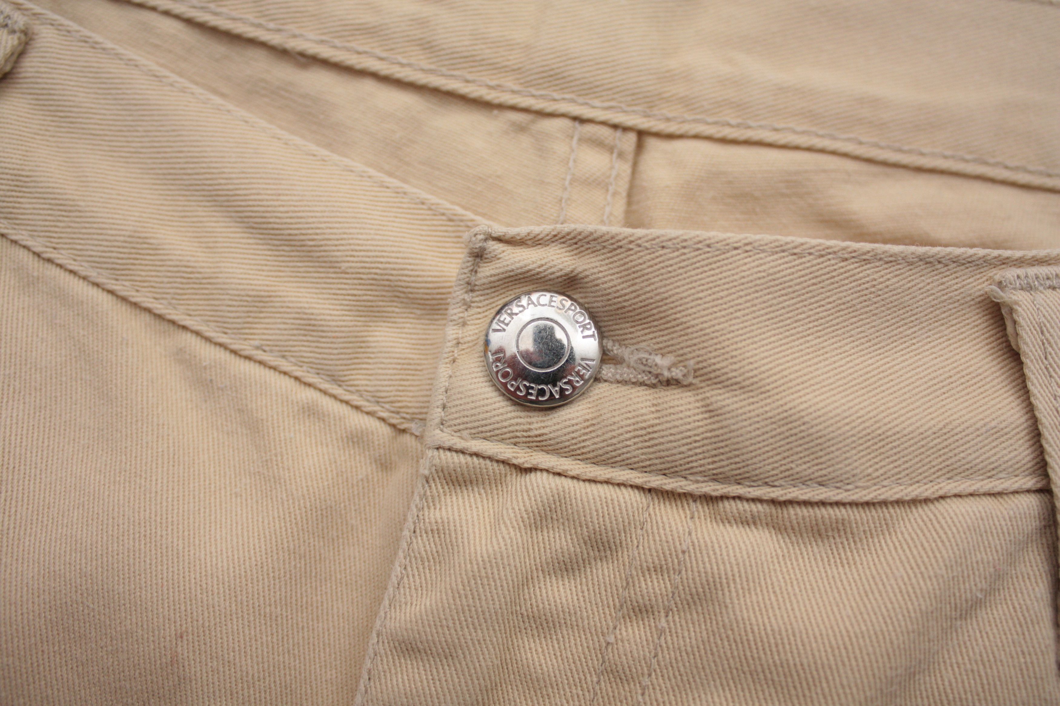 Versace Versace Sport Vintage Beige Denim Pants Men's Made In Italy Size US 34 / EU 50 - 5 Thumbnail