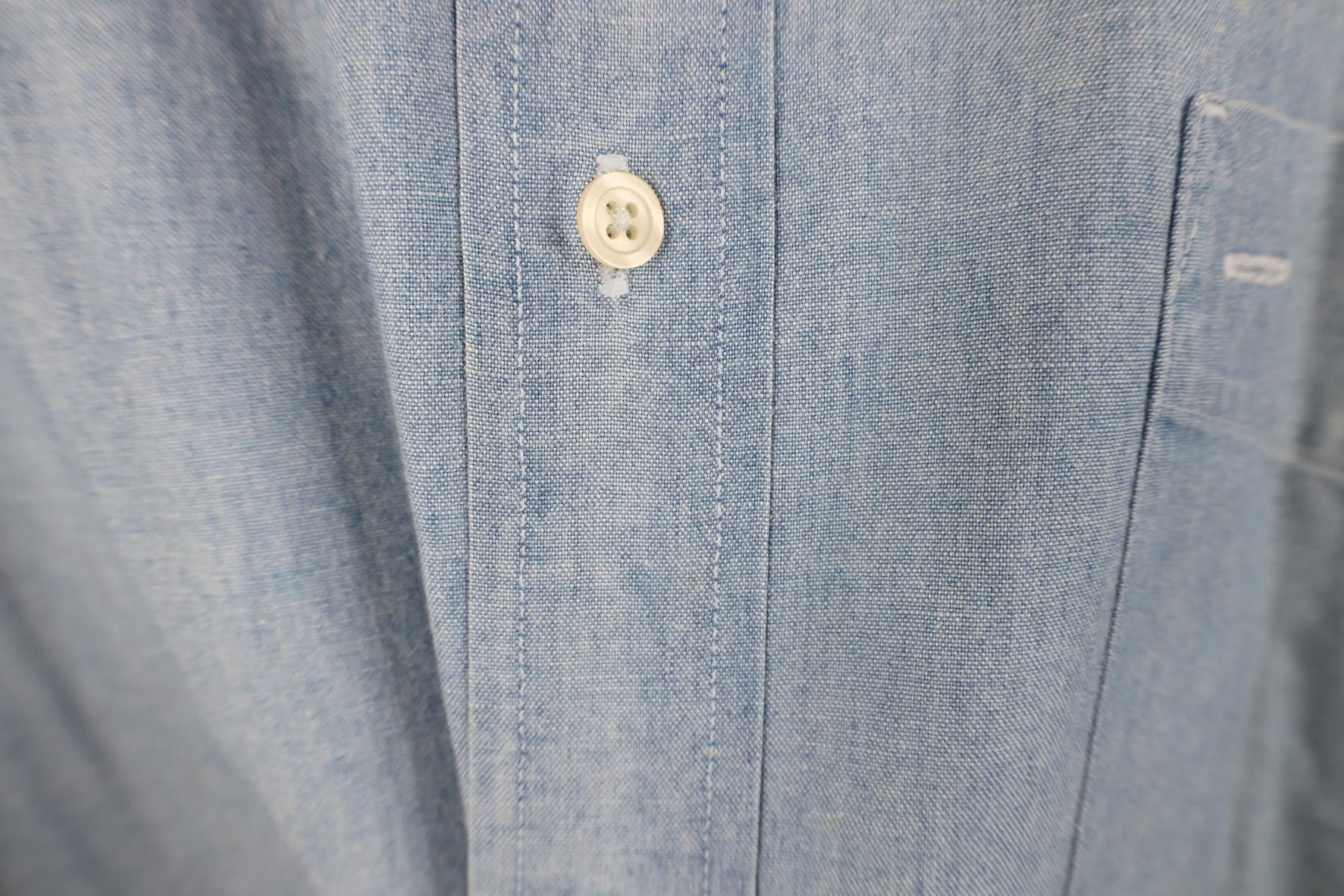 Eddie Bauer Vintage 90s Eddie Bauer Denim Short Sleeve Button Down Shirt Size US XL / EU 56 / 4 - 6 Thumbnail
