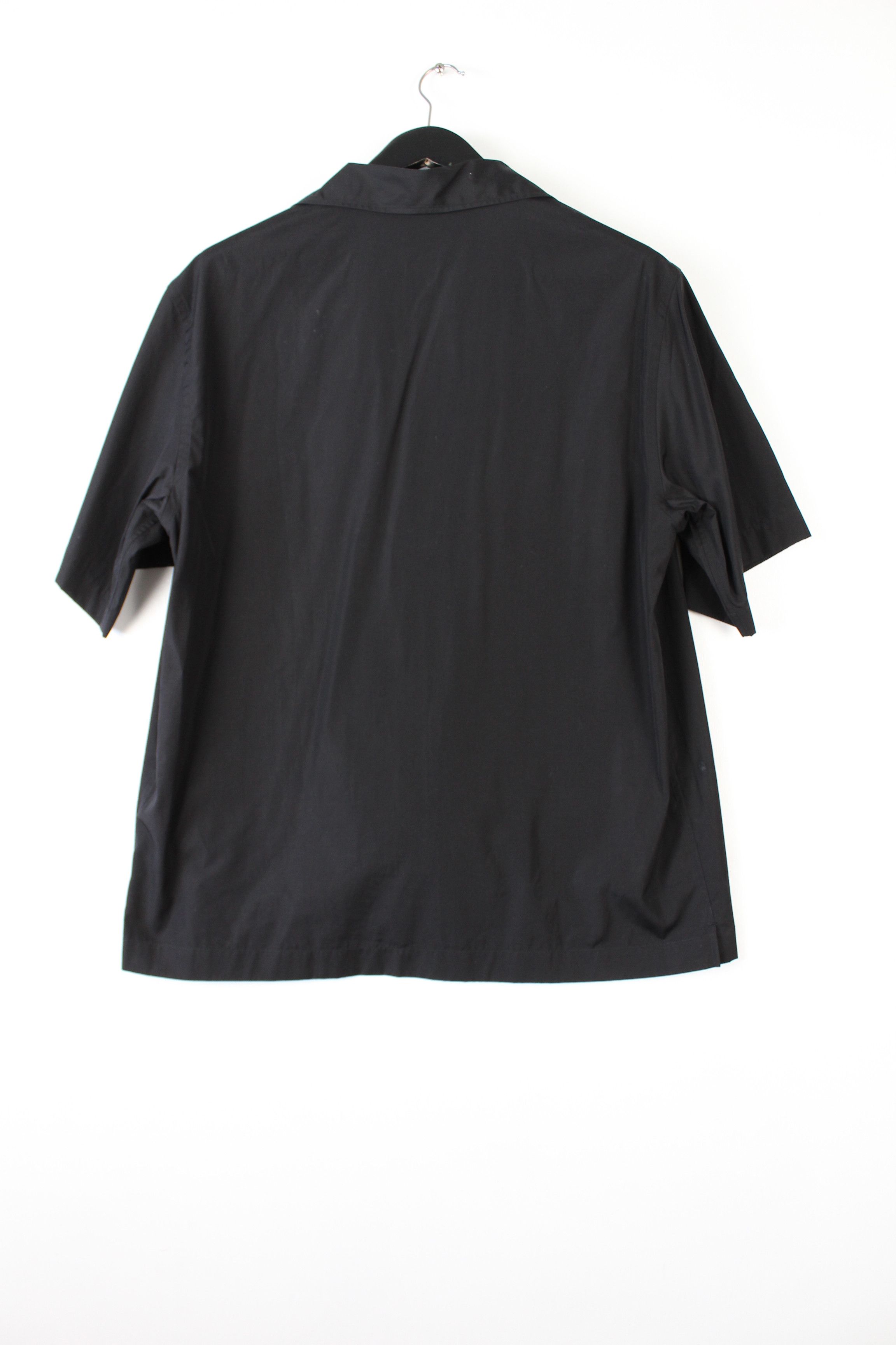 Prada Prada Signaux Black Graphic Print Bowling Shirt Size US L / EU 52-54 / 3 - 9 Thumbnail