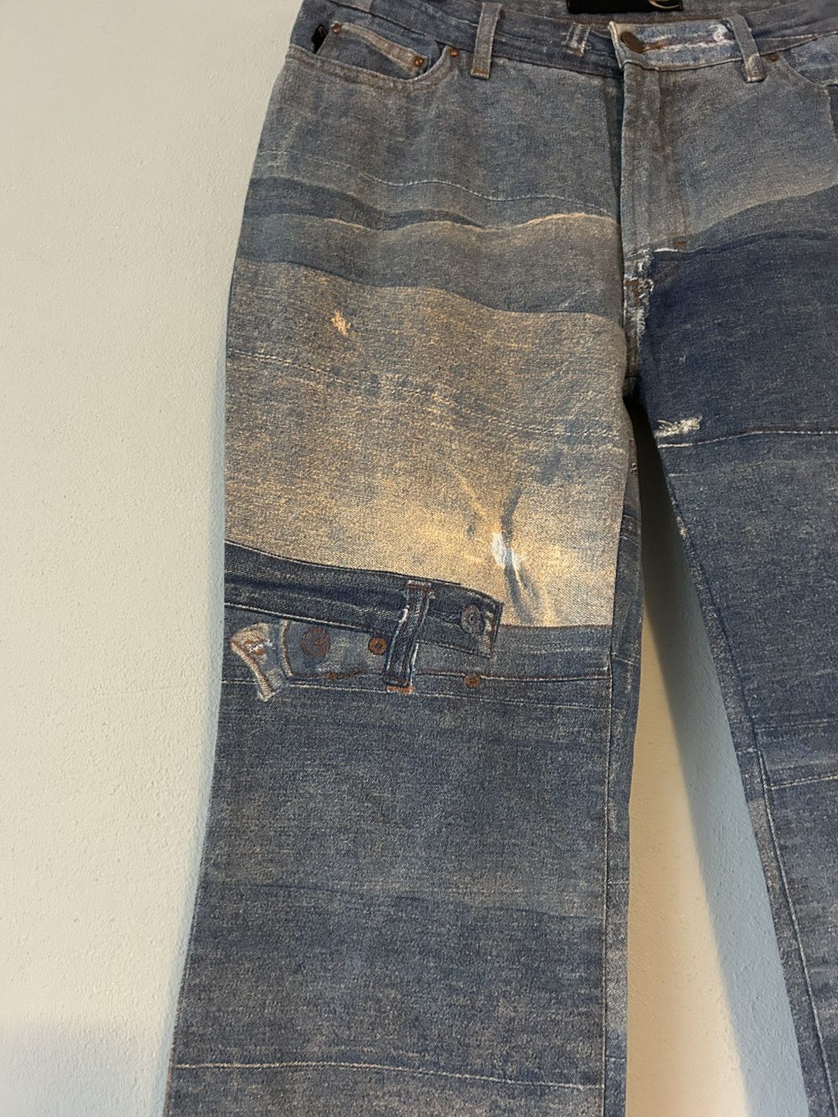Just Cavalli Just Cavalli Patchwork Denim Jeans - Size 32 Size US 32 / EU 48 - 6 Thumbnail