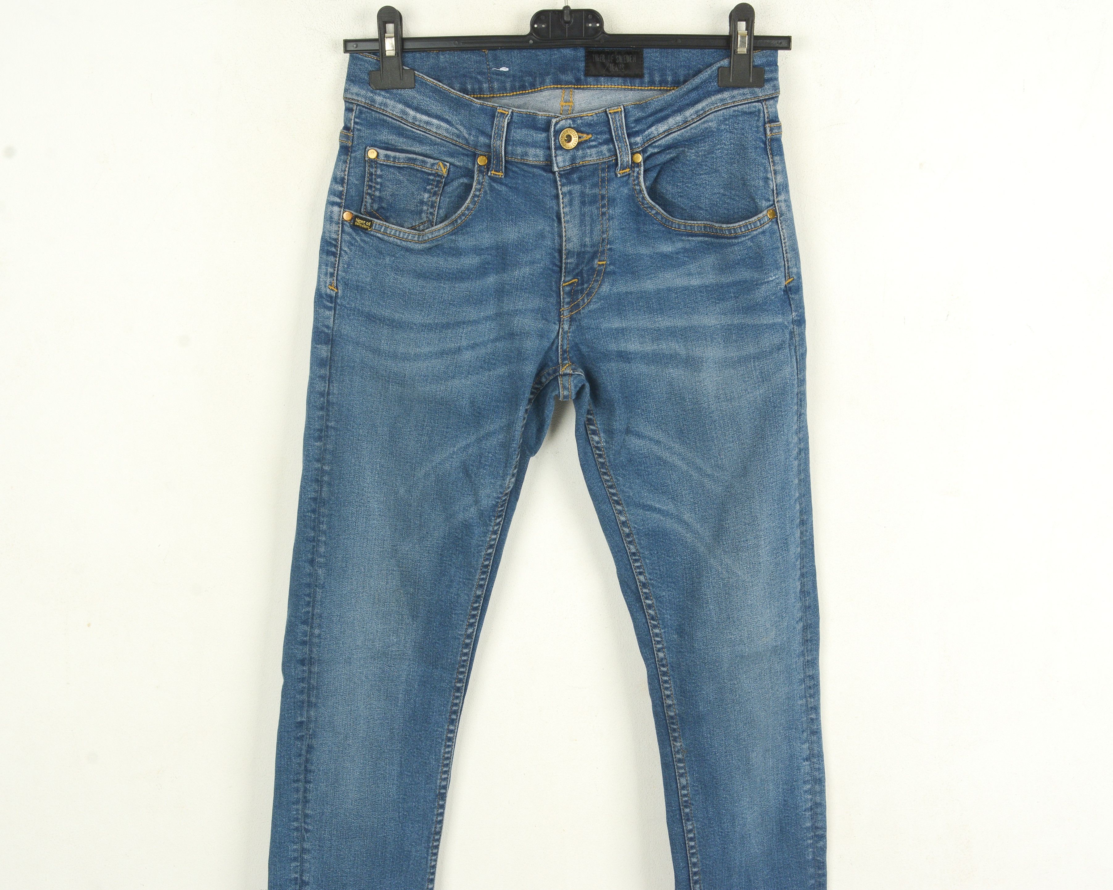 Tiger of Sweden Slim Women W29 L32 Jeans Slim Pants Trousers Mid Rise Zip Size 29" - 2 Thumbnail
