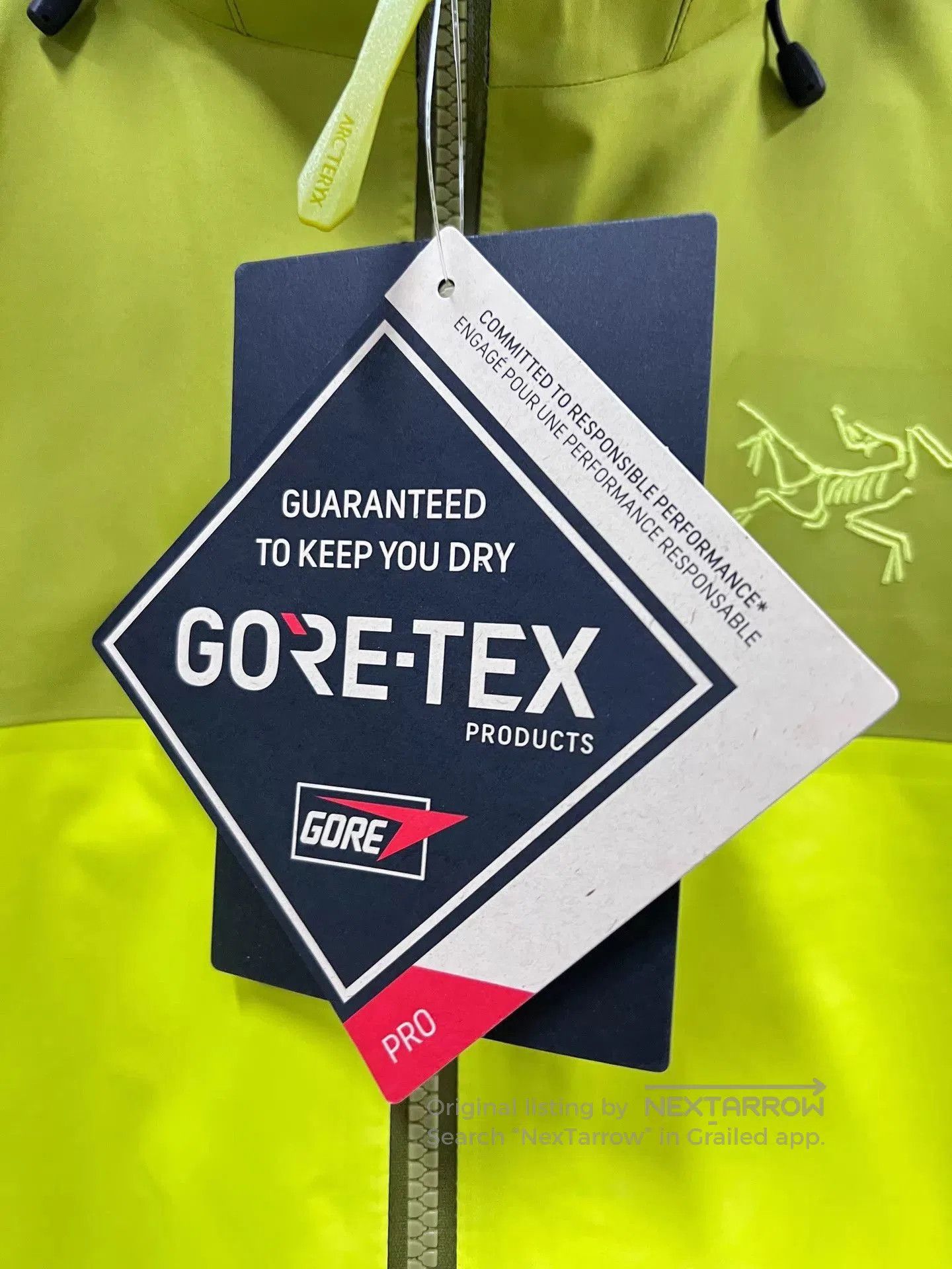 Arc'teryx Green Hooded Waterproof Jacket Size M. Size US M / EU 48-50 / 2 - 3 Thumbnail