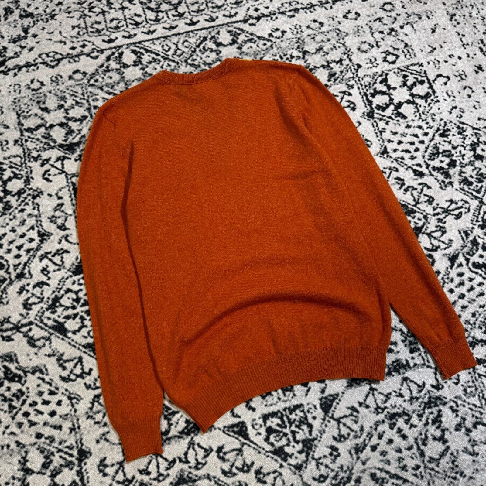 Lacoste × Vintage Vintage Lacoste Unisex Orange Yellow Red Wool Sweater Size S Size US S / EU 44-46 / 1 - 13 Thumbnail