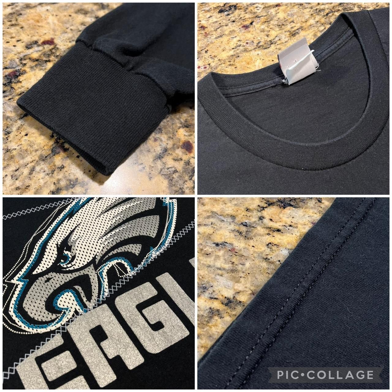 NFL × Vintage Vintage No Huddle NFL Philadelphia Eagles Football Tshirt Size US XL / EU 56 / 4 - 3 Thumbnail