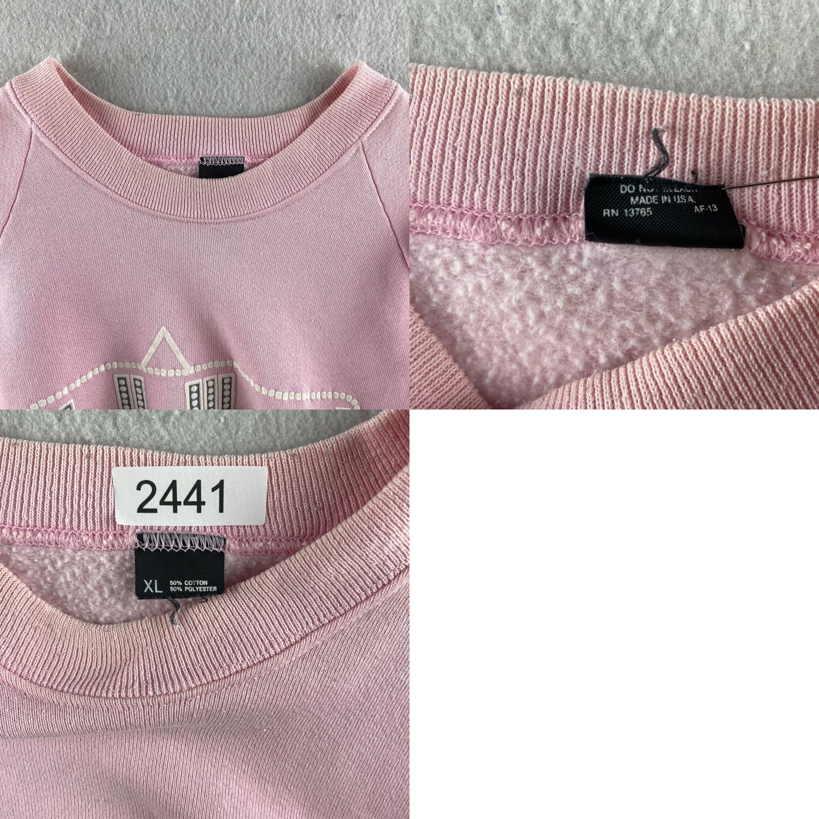 Vintage VINTAGE Hollywood Sweater Womens XL Pink 90s Fleece Pullover Casual Regular 90s Womens Pullover Sweater Pink USA Made Logo Knit Size XL / US 12-14 / IT 48-50 - 10 Thumbnail