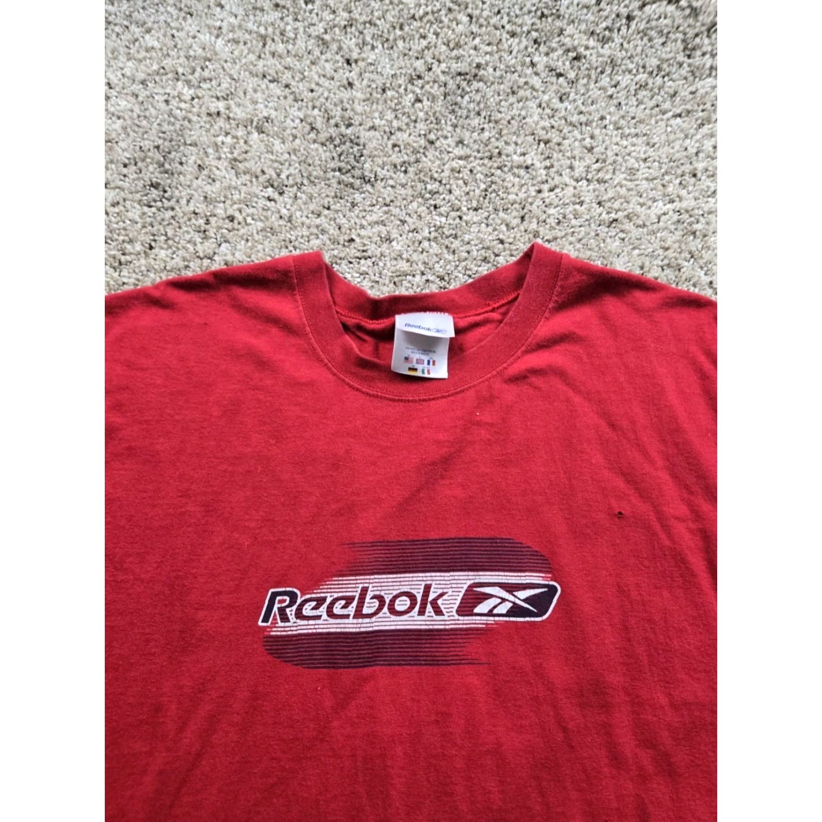 Reebok VINTAGE Reebok Tank Top Shirt XL Mens Red Sleeveless Graphic Training Y2K Shirt Size US XL / EU 56 / 4 - 4 Thumbnail