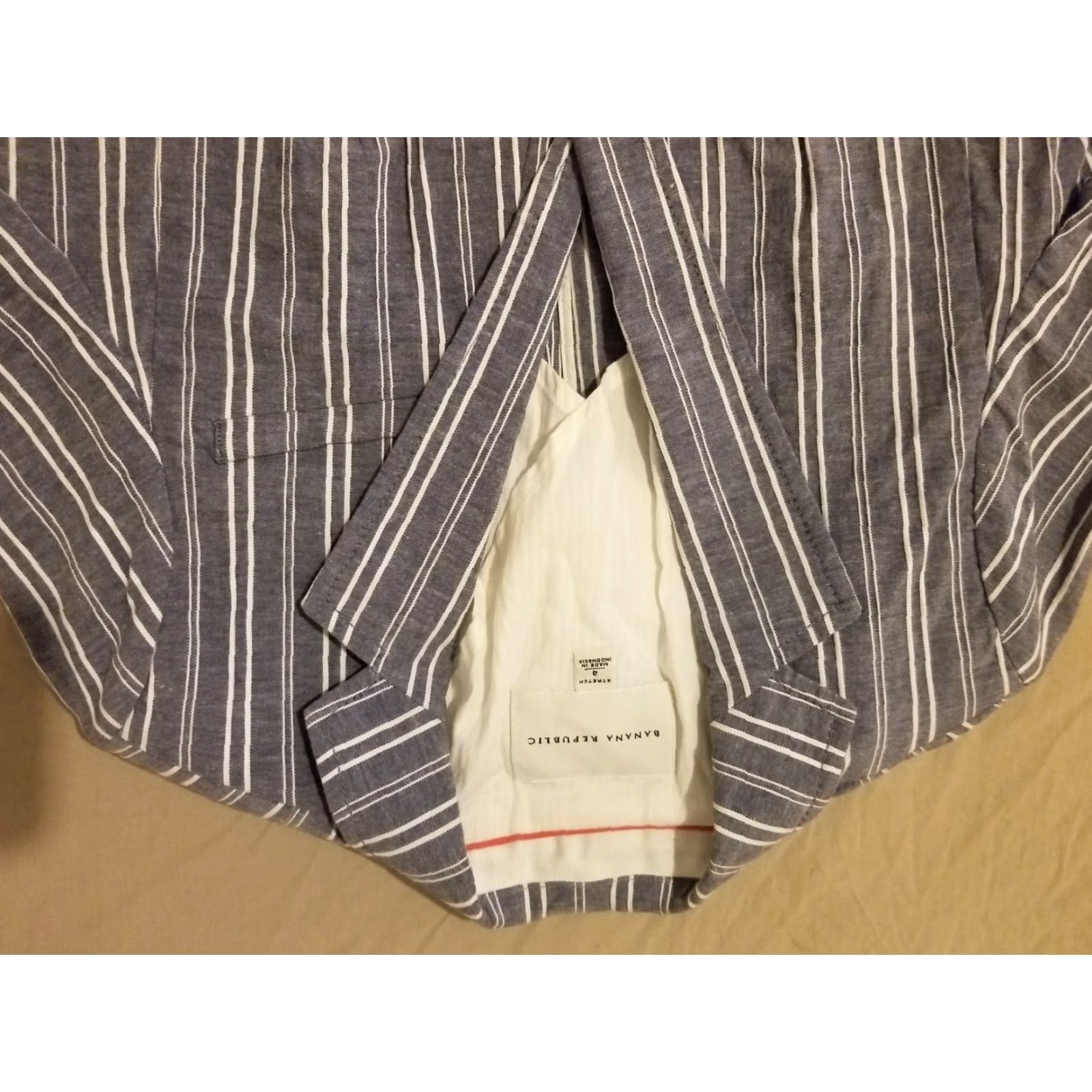 Banana Republic Womens Banana Republic Blazer Jacket Cotton Blue 4 4 Blue Women Regular Size Shirt Jacket Blazer? Size S / US 4 / IT 40 - 2 Thumbnail